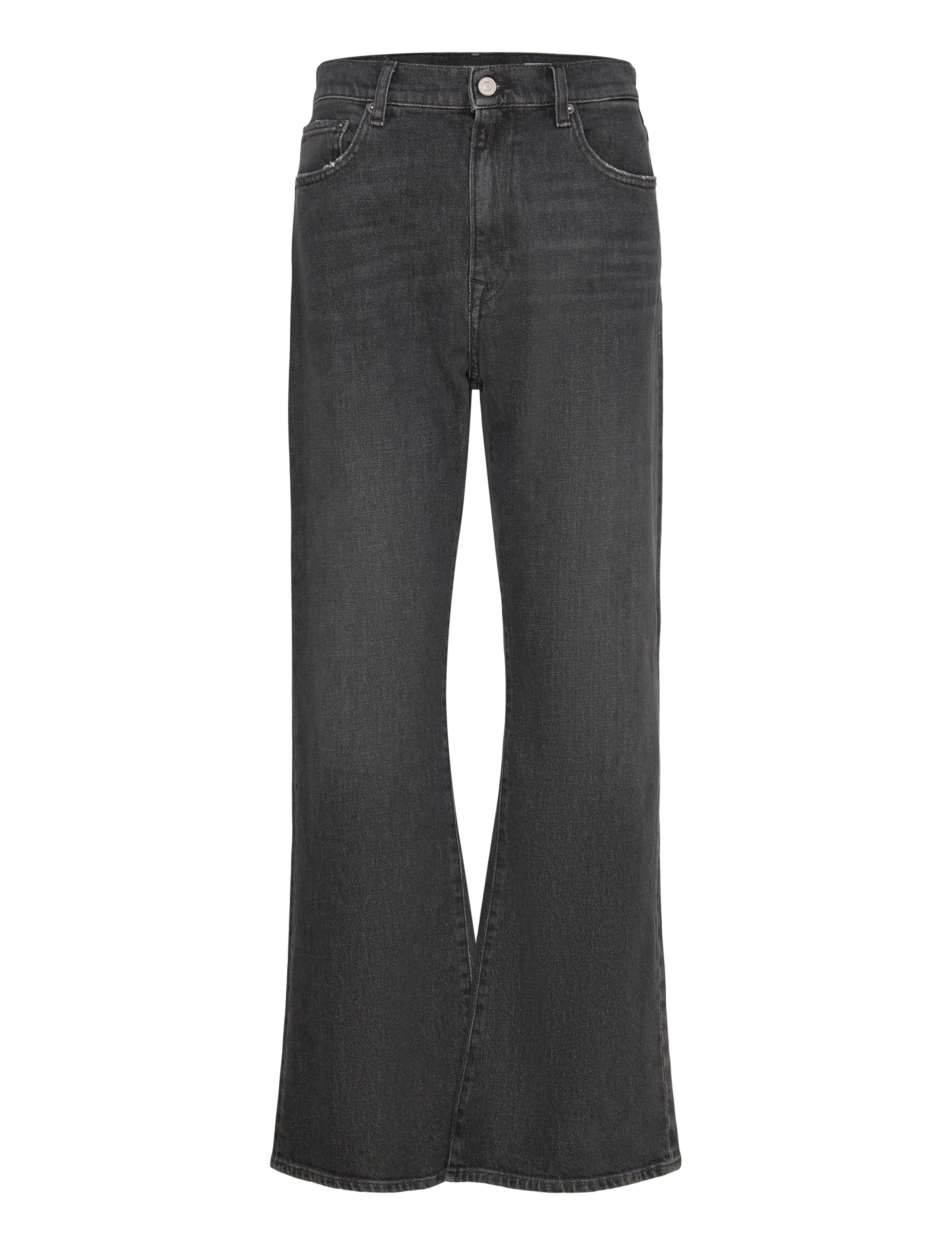 REPLAY Becka Hosen Mid Waist Flared Original Grau - 28x32 - Damen