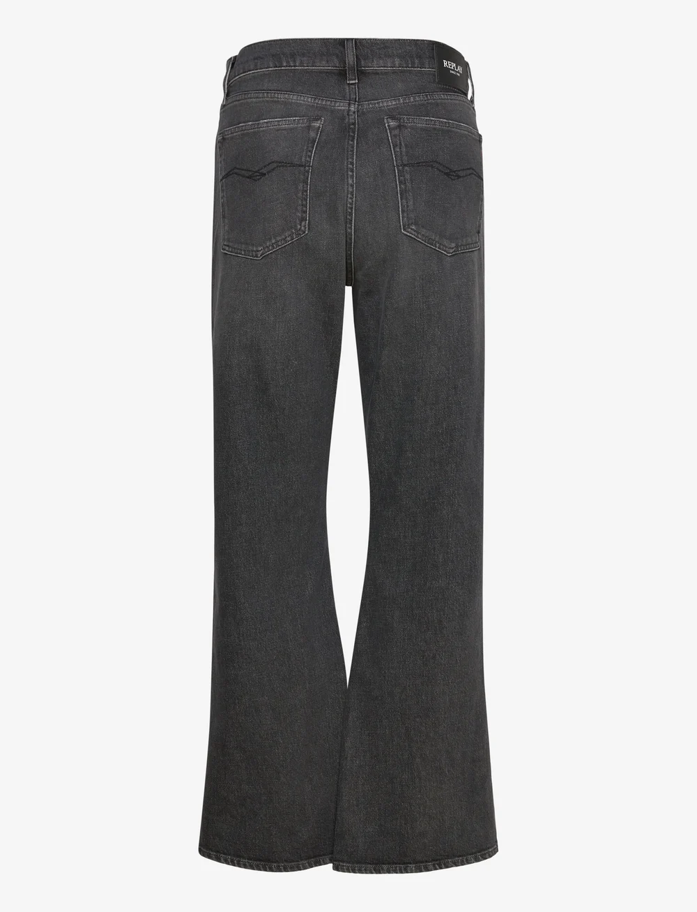 Replay - BECKA Trousers MID WAIST FLARED Original - schlaghosen - grey - 2