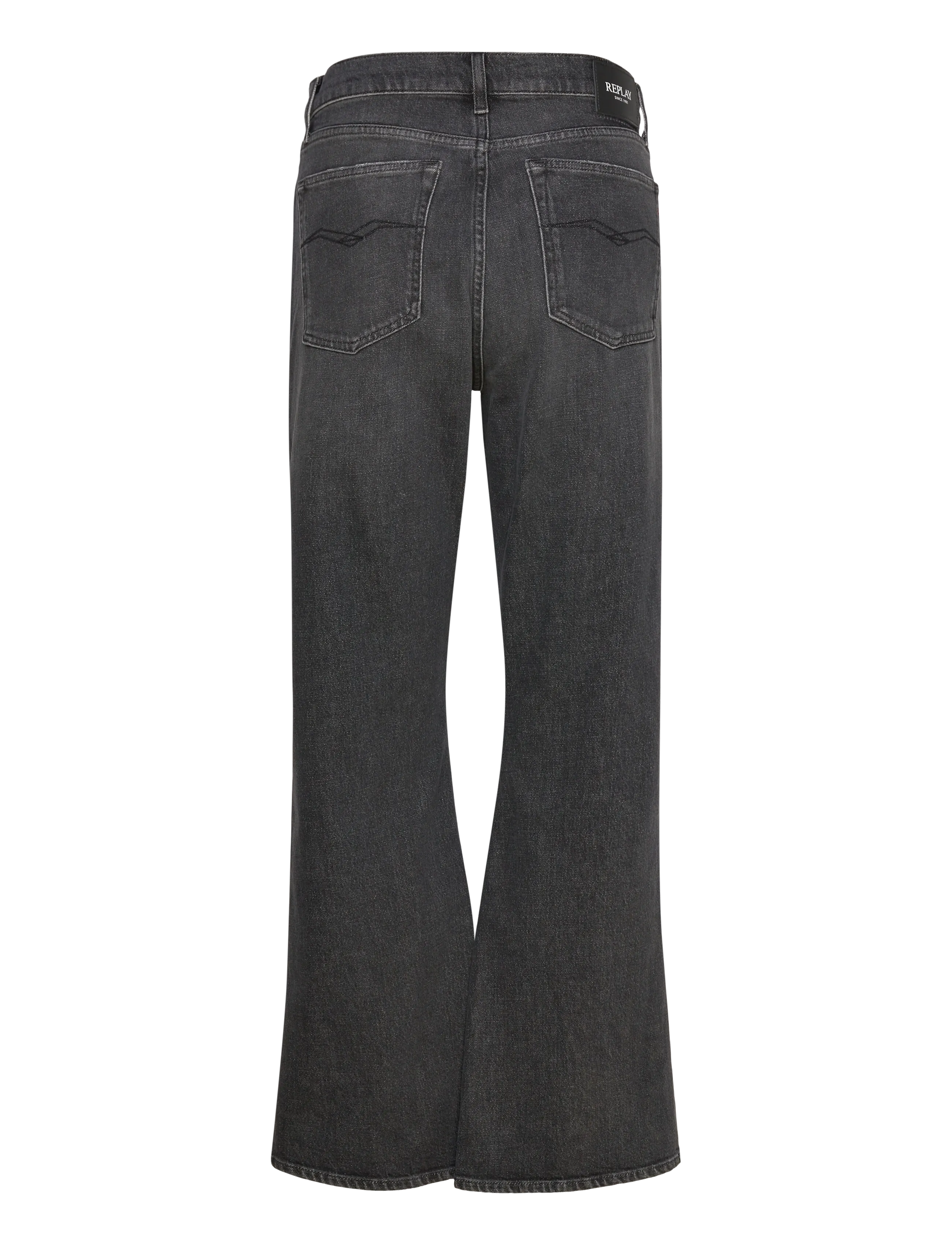 Replay - BECKA Trousers MID WAIST FLARED Original - schlaghosen - grey - 2