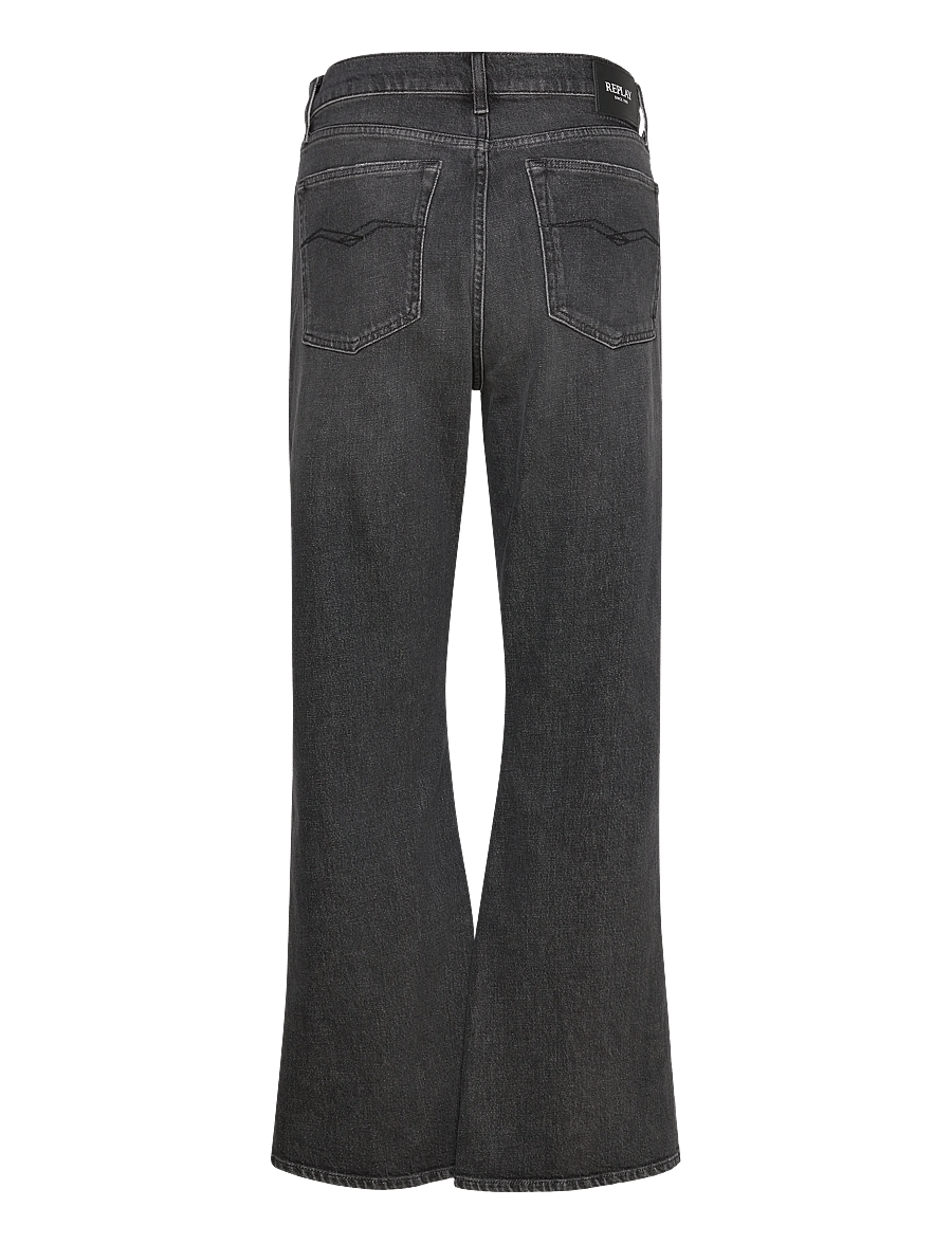 Replay - BECKA Trousers MID WAIST FLARED Original - schlaghosen - grey - 2