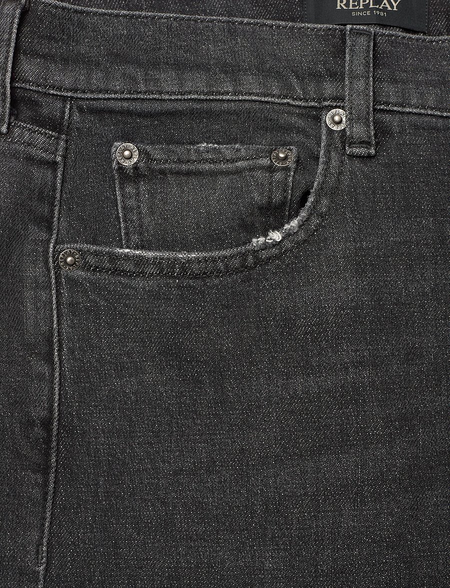 Replay - BECKA Trousers MID WAIST FLARED Original - schlaghosen - grey - 5