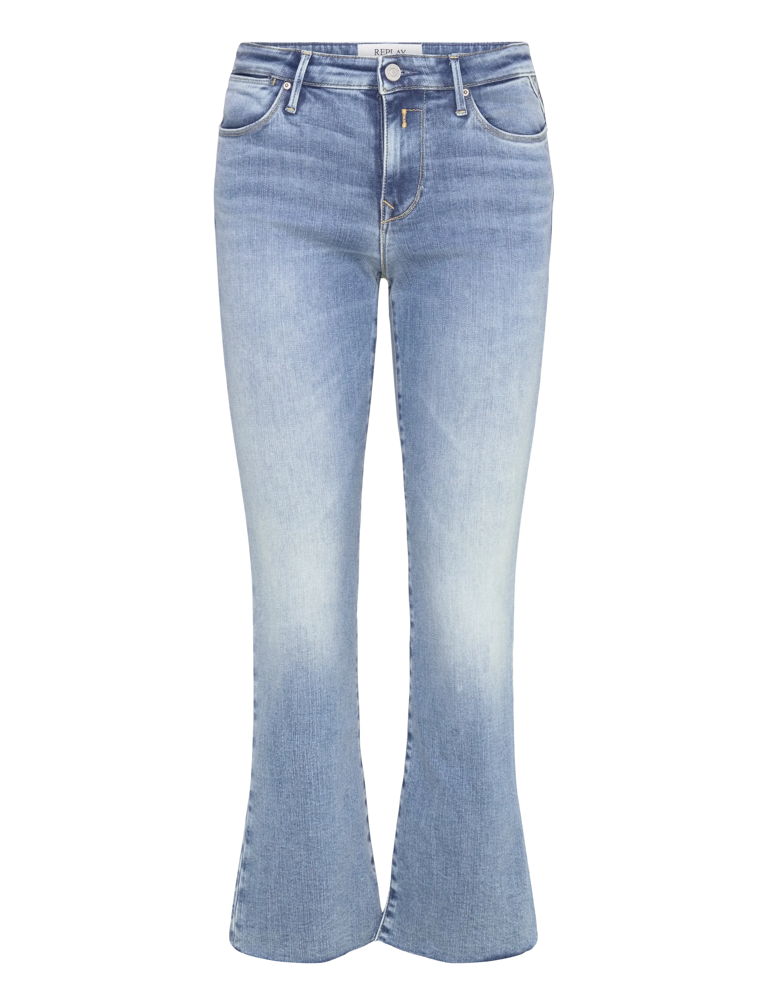 Replay ZOLIE FLARE Trousers FLARE - Riided - BLUE / blue