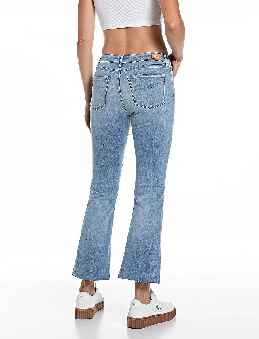 Replay - ZOLIE FLARE Trousers FLARE - schlaghosen - blue - 3