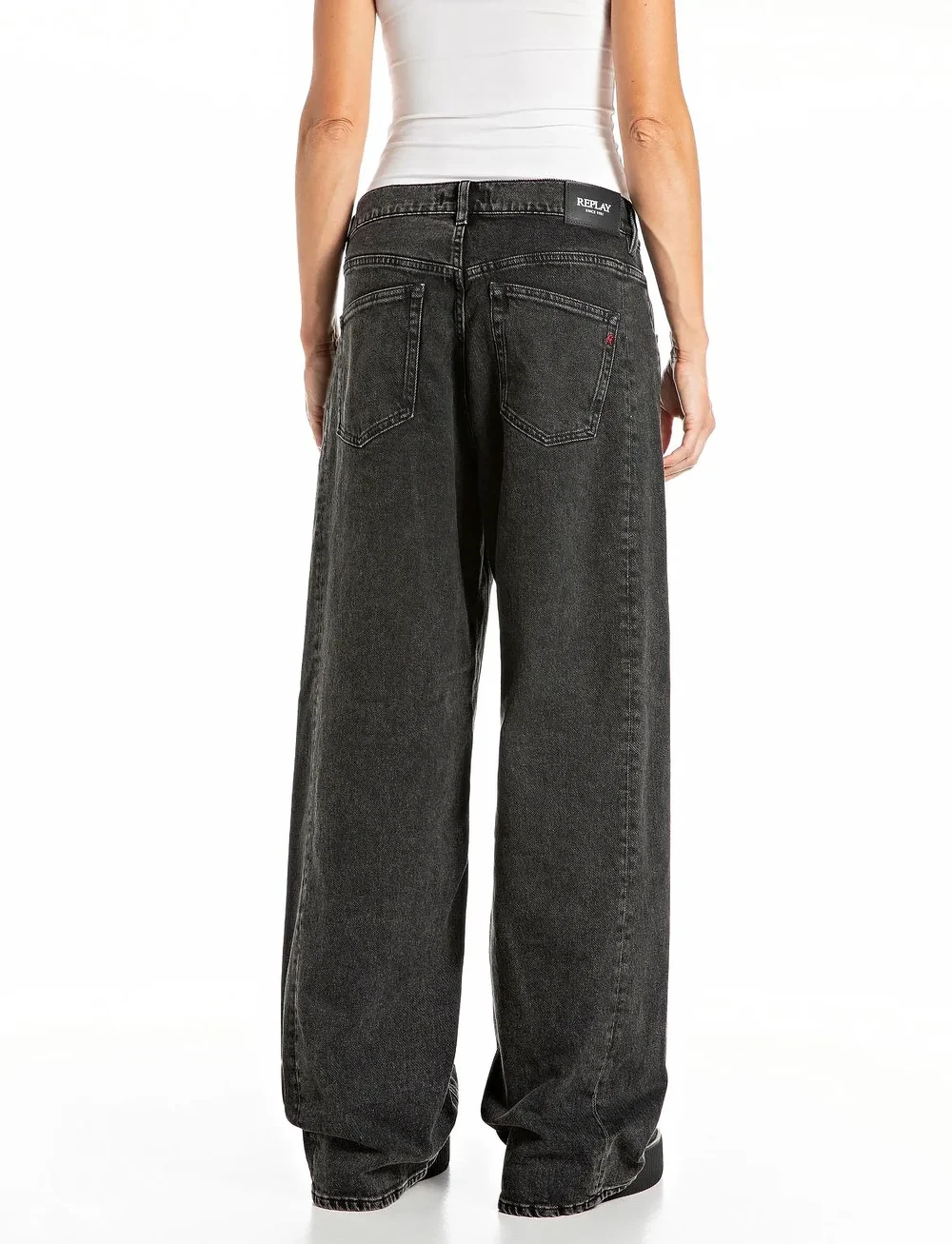 Replay - NARJA Trousers BAGGY - vide jeans - grey - 3