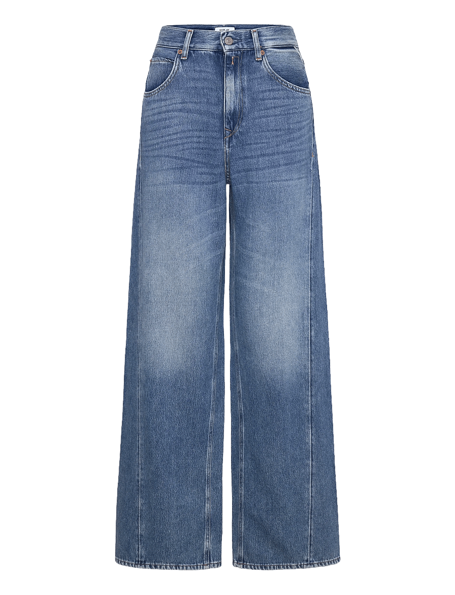 Replay - NARJA Trousers BAGGY - hosen mit weitem bein - blue - 1