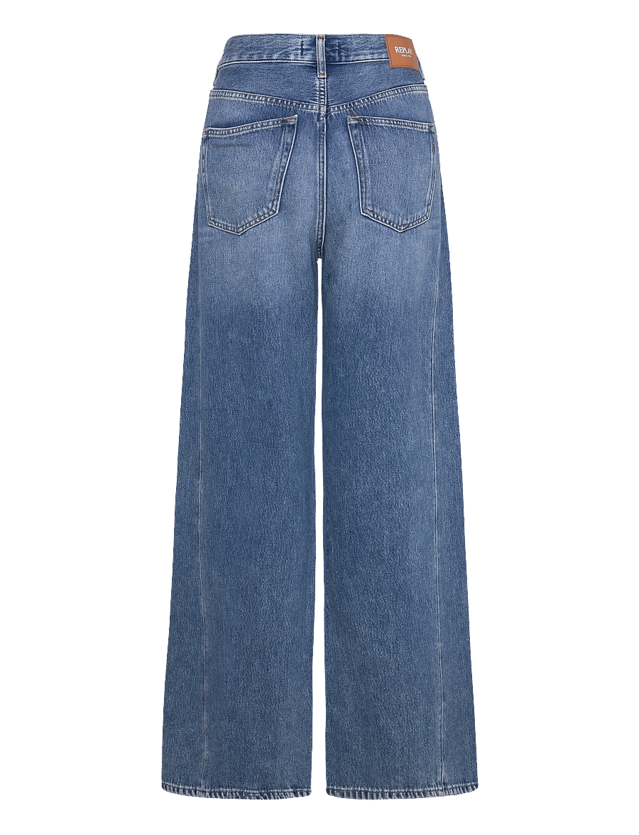Replay - NARJA Trousers BAGGY - hosen mit weitem bein - blue - 2