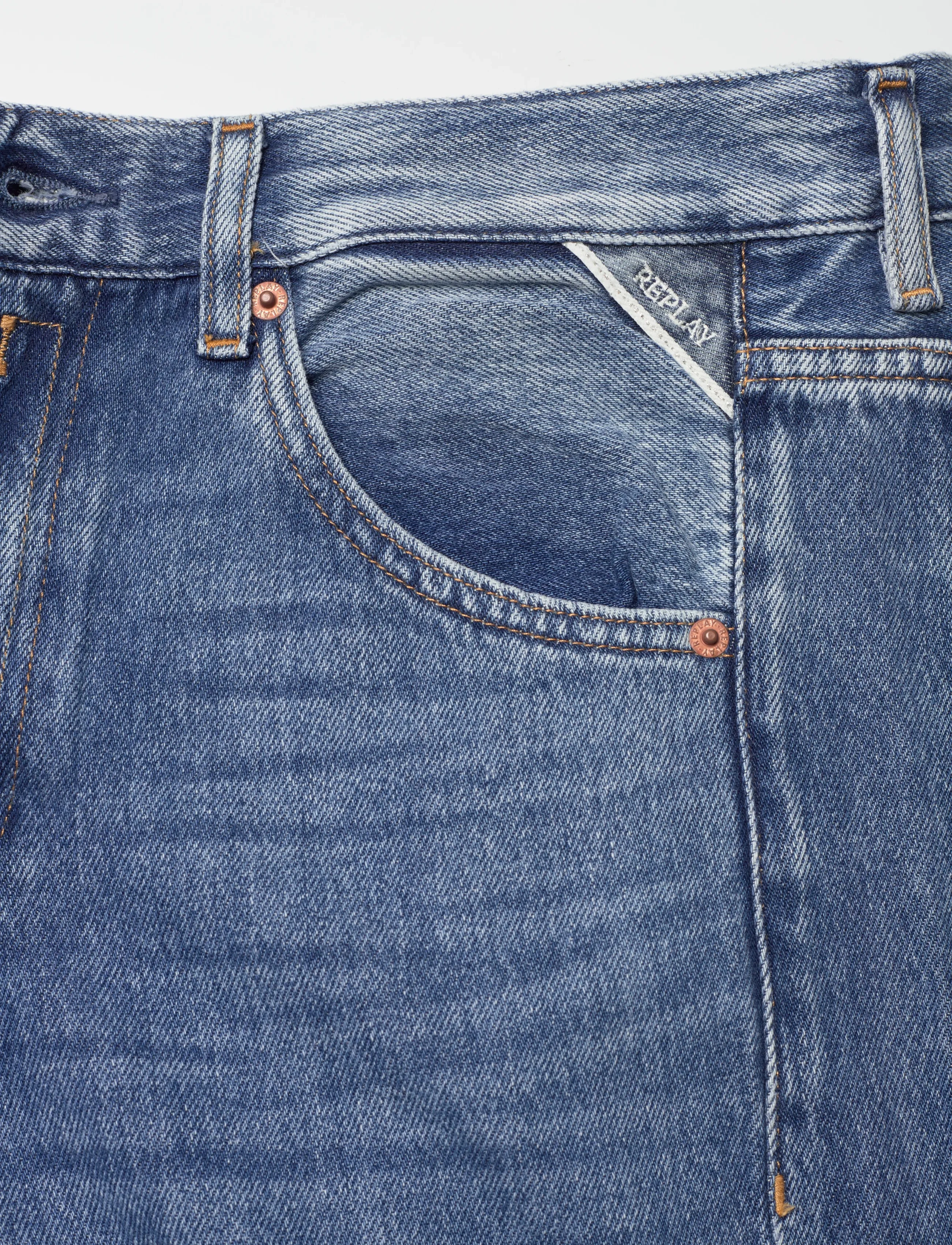 Replay - NARJA Trousers BAGGY - wide leg jeans - blue - 5