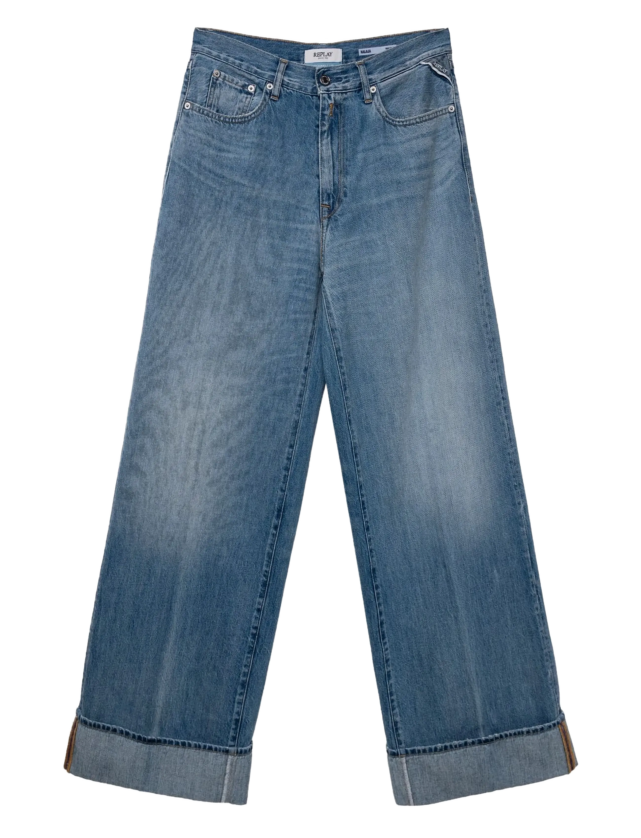 Replay JANIE Trousers BARREL -  - BLUE / blue