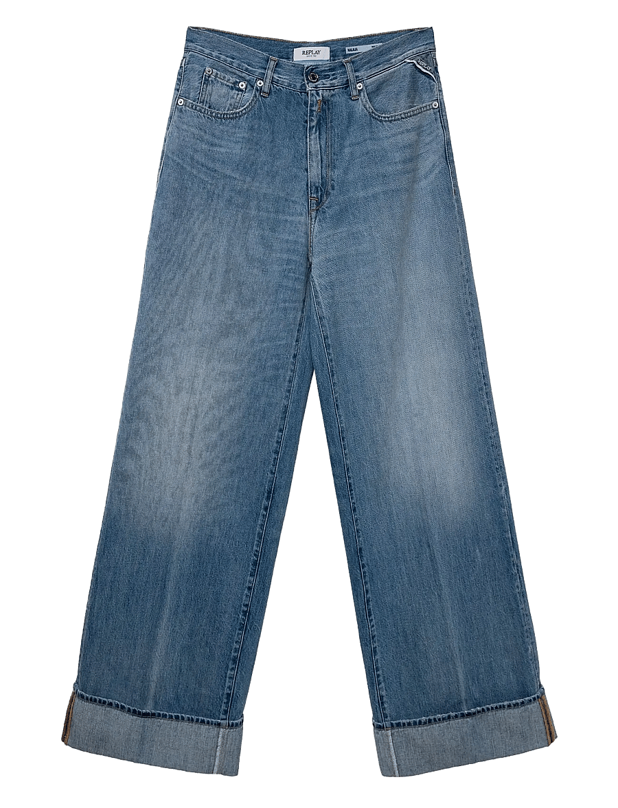 Replay - JANIE Trousers BARREL - barrel jeans - blue - 1