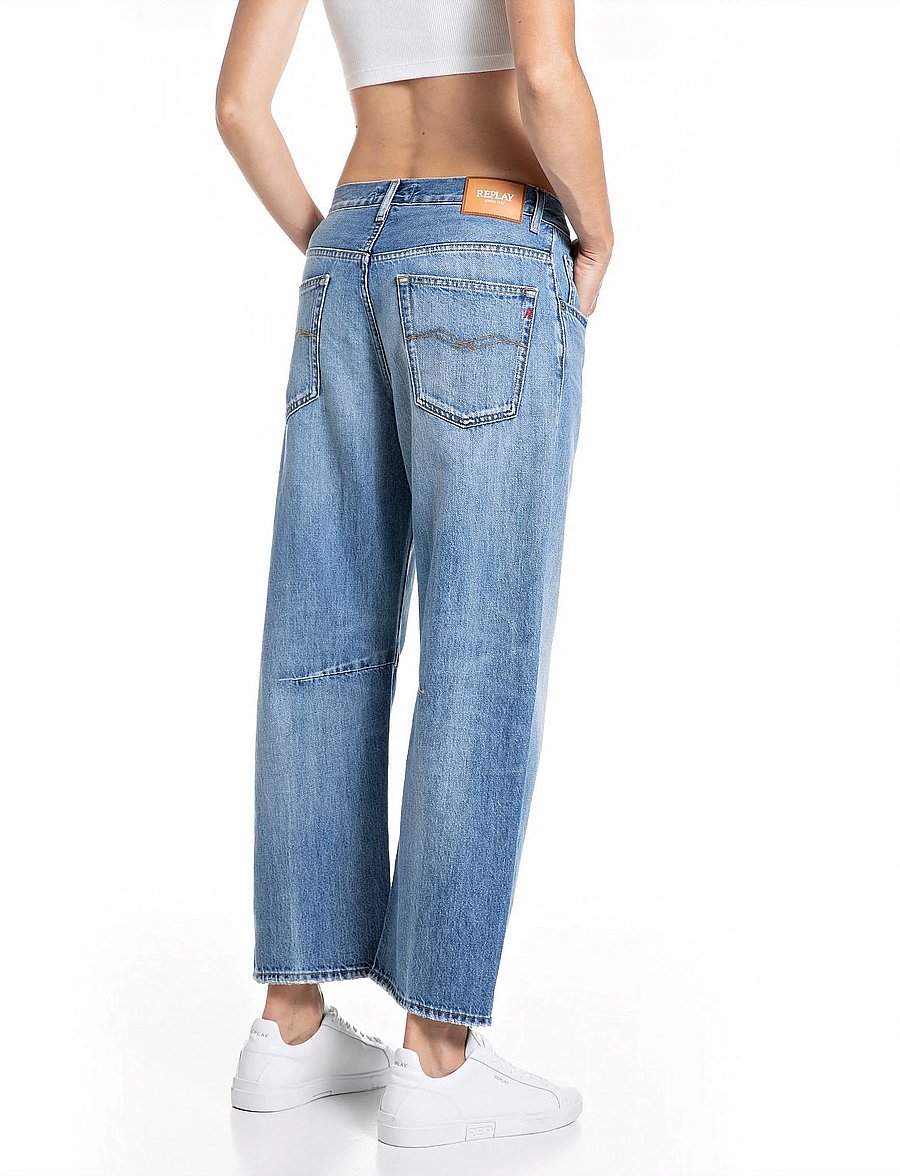 Replay - JANIE Trousers BARREL - barrel jeans - blue - 2