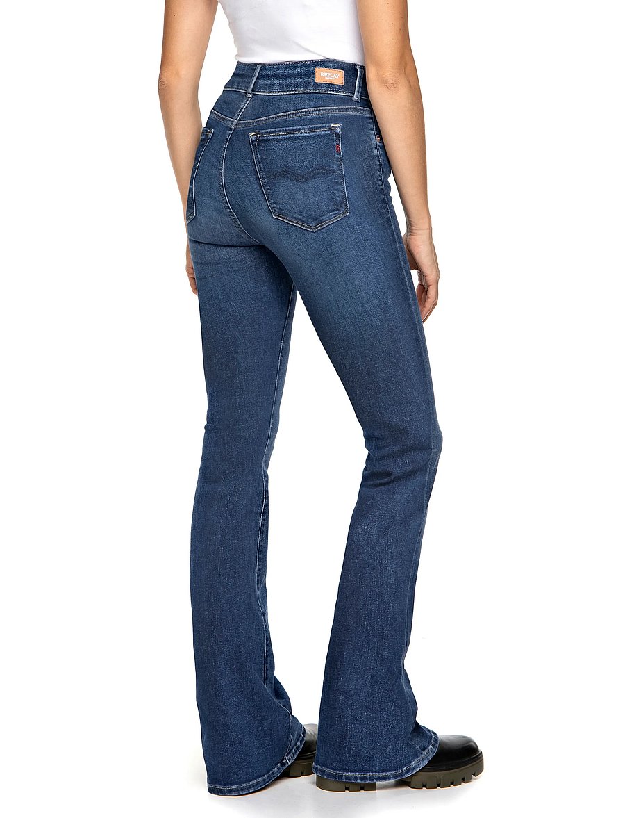 Replay - NEWLUZ FLARE Trousers FLARE - utsvängda jeans - blue - 3