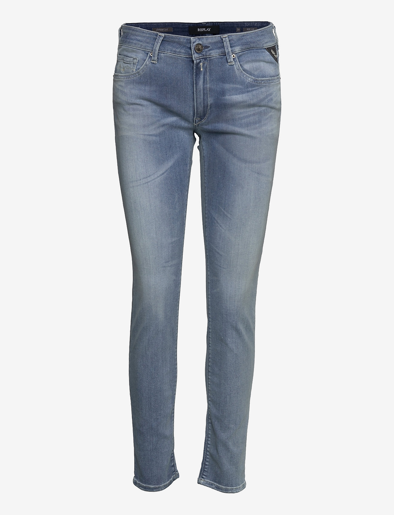 Replay - NEW LUZ - džinsa bikses ar šaurām starām - medium blue - 0