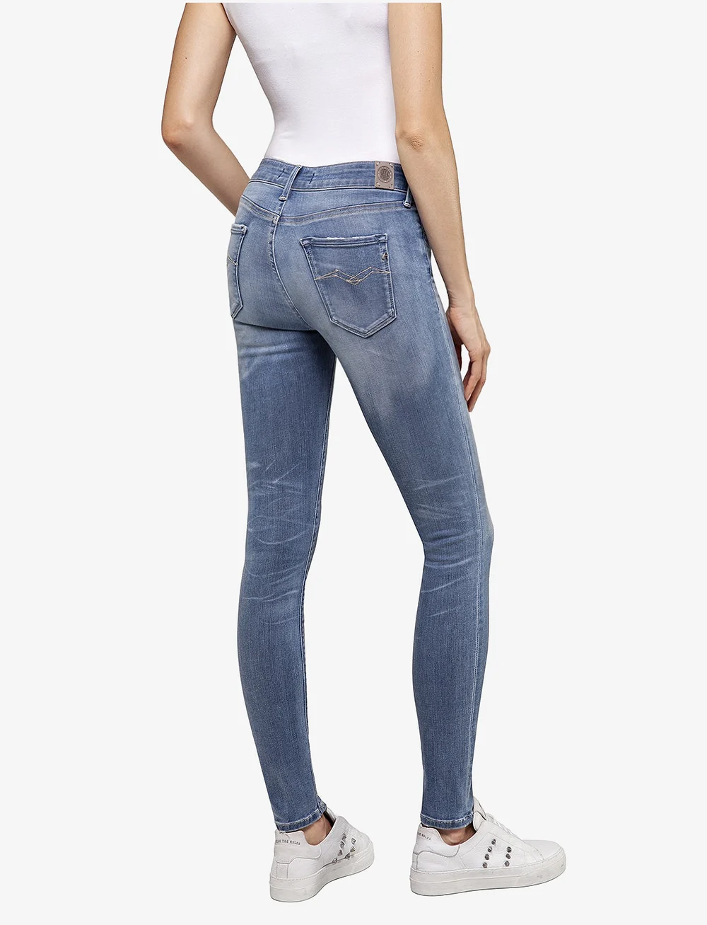 Replay - NEW LUZ - skinny jeans - medium blue - 4