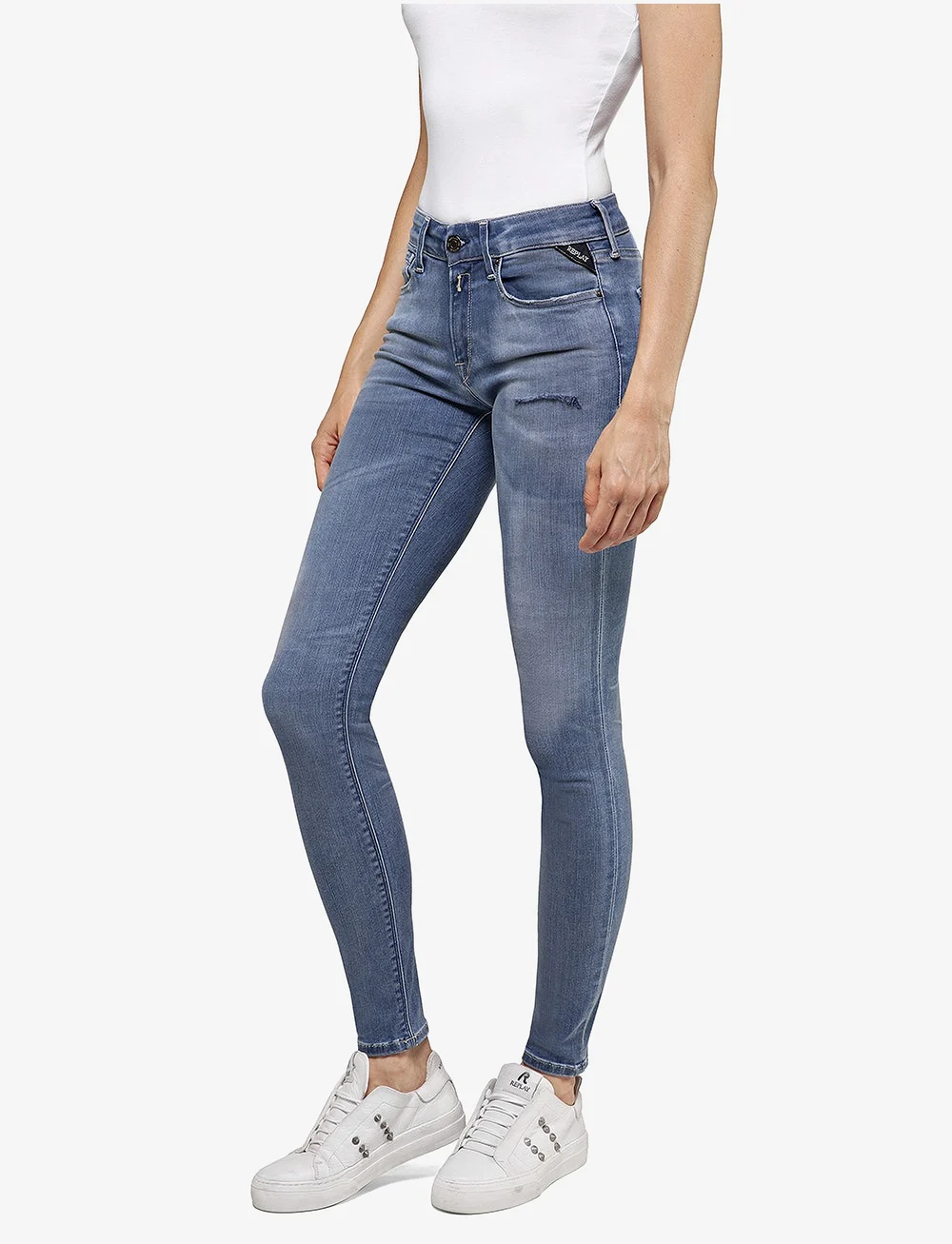 Replay - NEW LUZ - skinny jeans - medium blue - 5