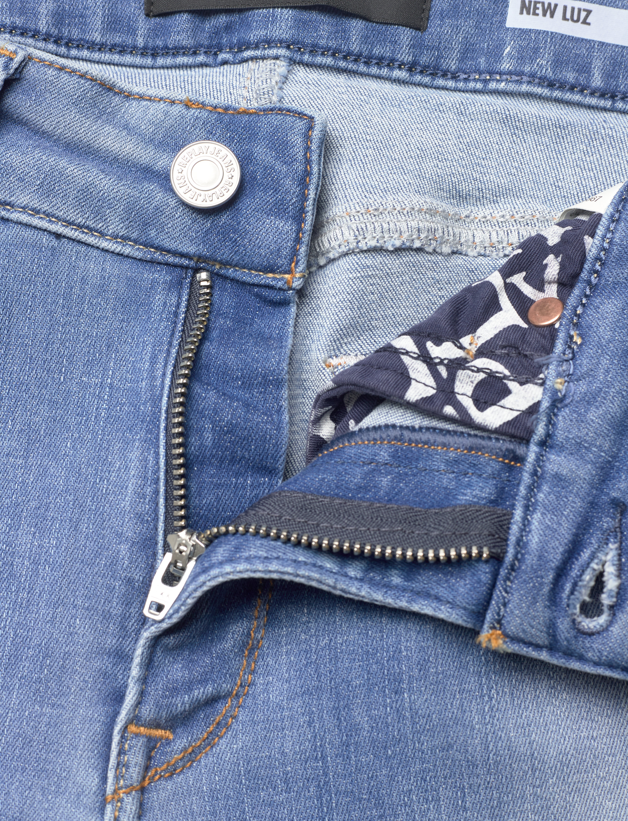 Replay - NEW LUZ Trousers - medium blue - 3