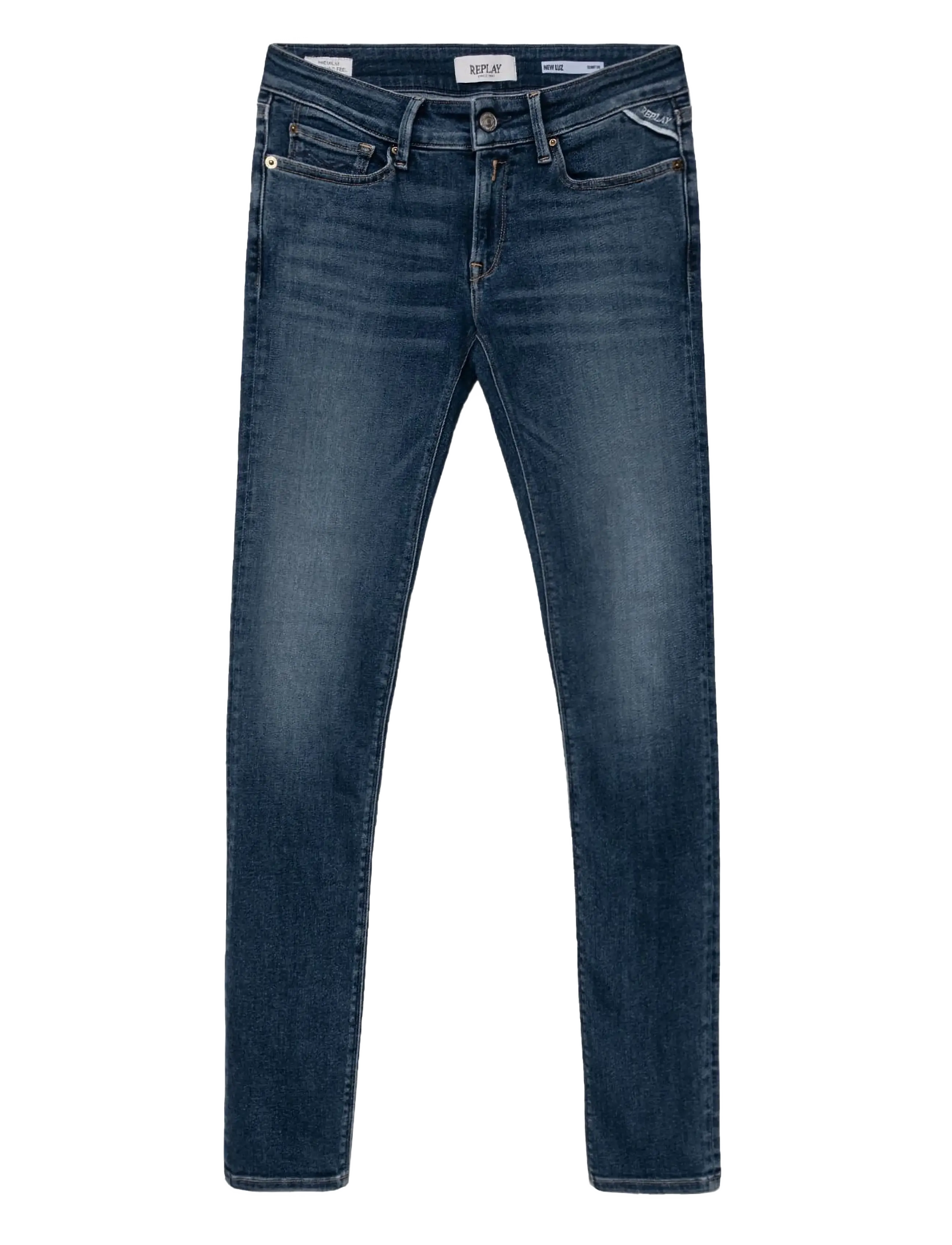 Replay NEW LUZ Trousers SKINNY - Jeans - MEDIUM BLUE / blue