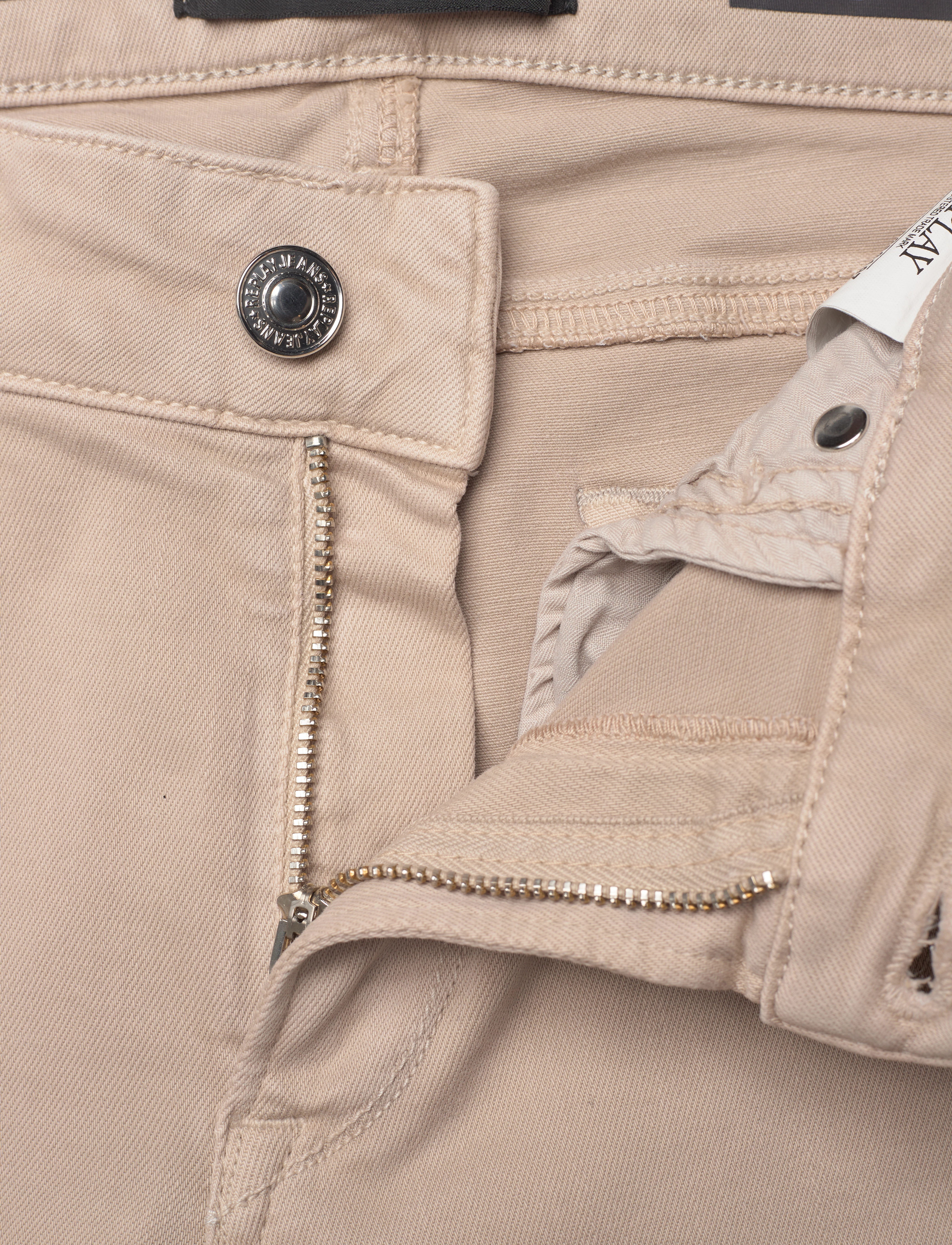 Replay - NEW LUZ Trousers SKINNY Hyperflex Colour XLite - beige - 3