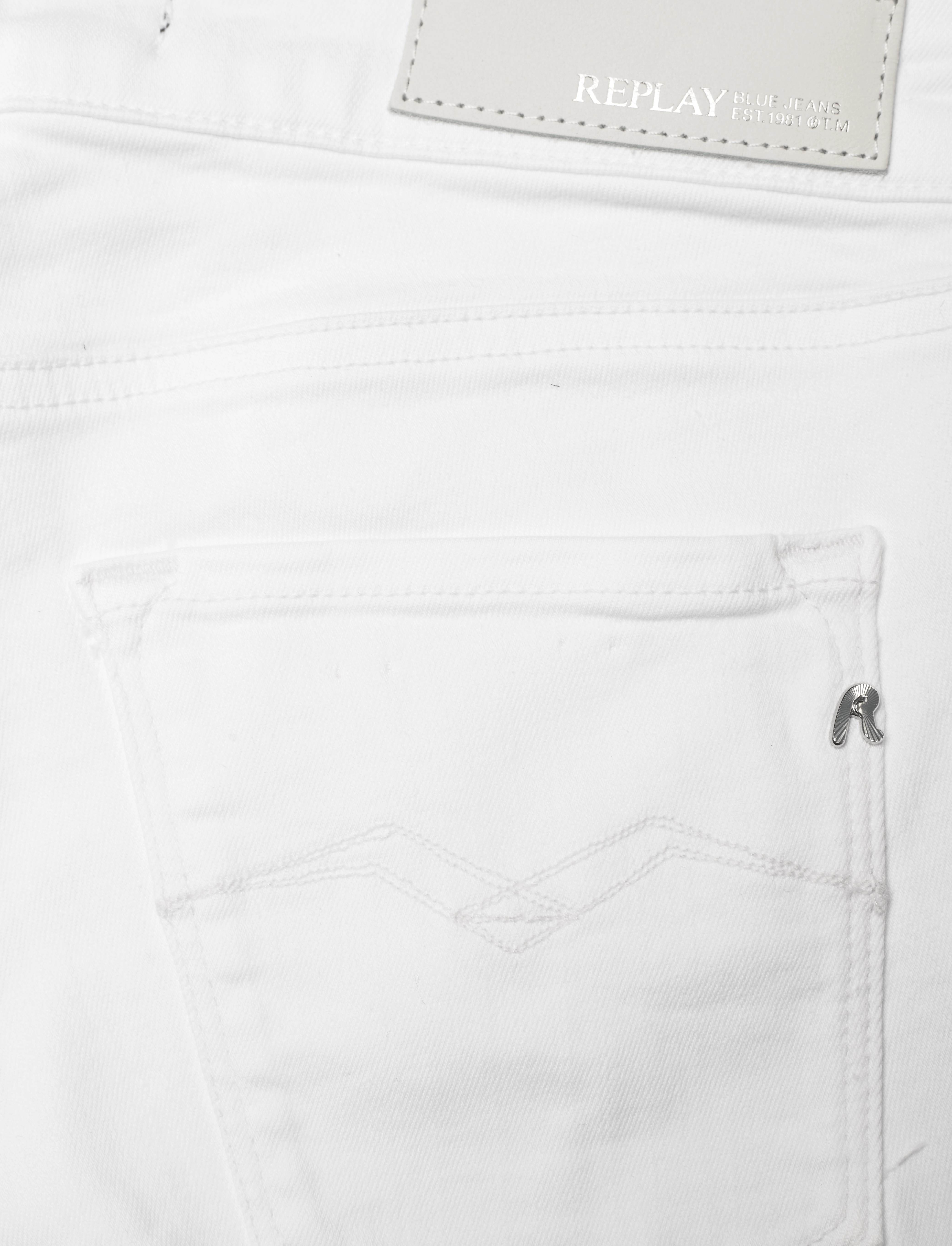Replay - NEW LUZ Trousers SKINNY Hyperflex Colour XLite - white - 5