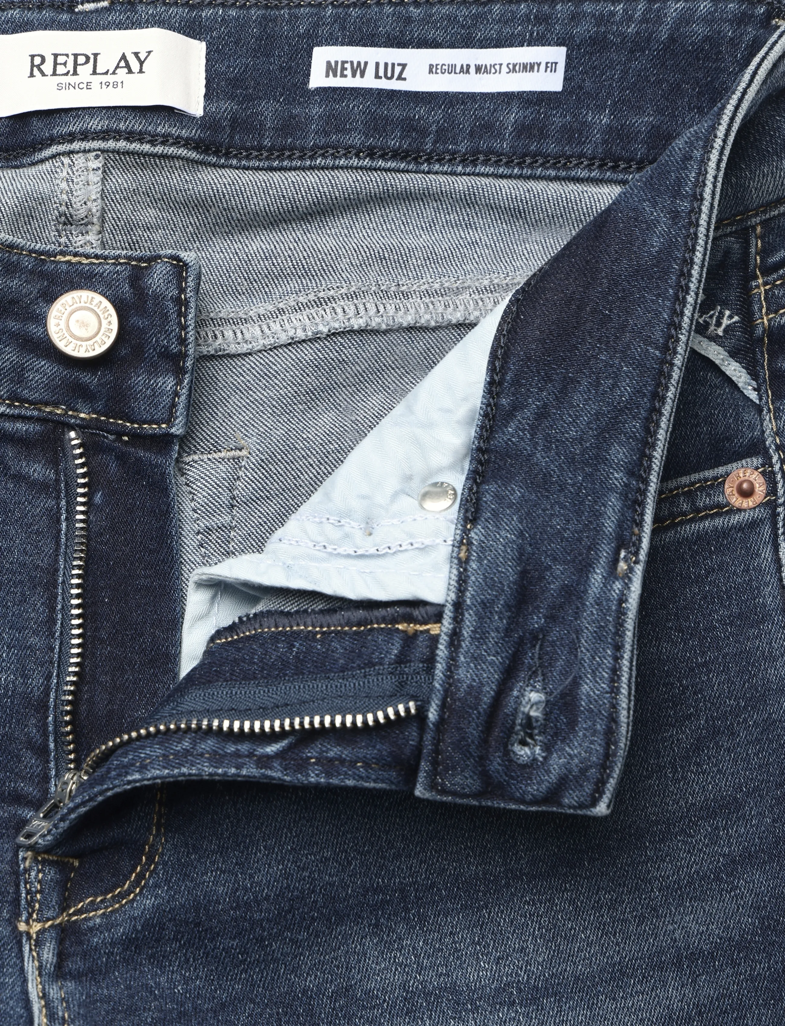 Replay - NEWLUZ Trousers SKINNY - blue - 5