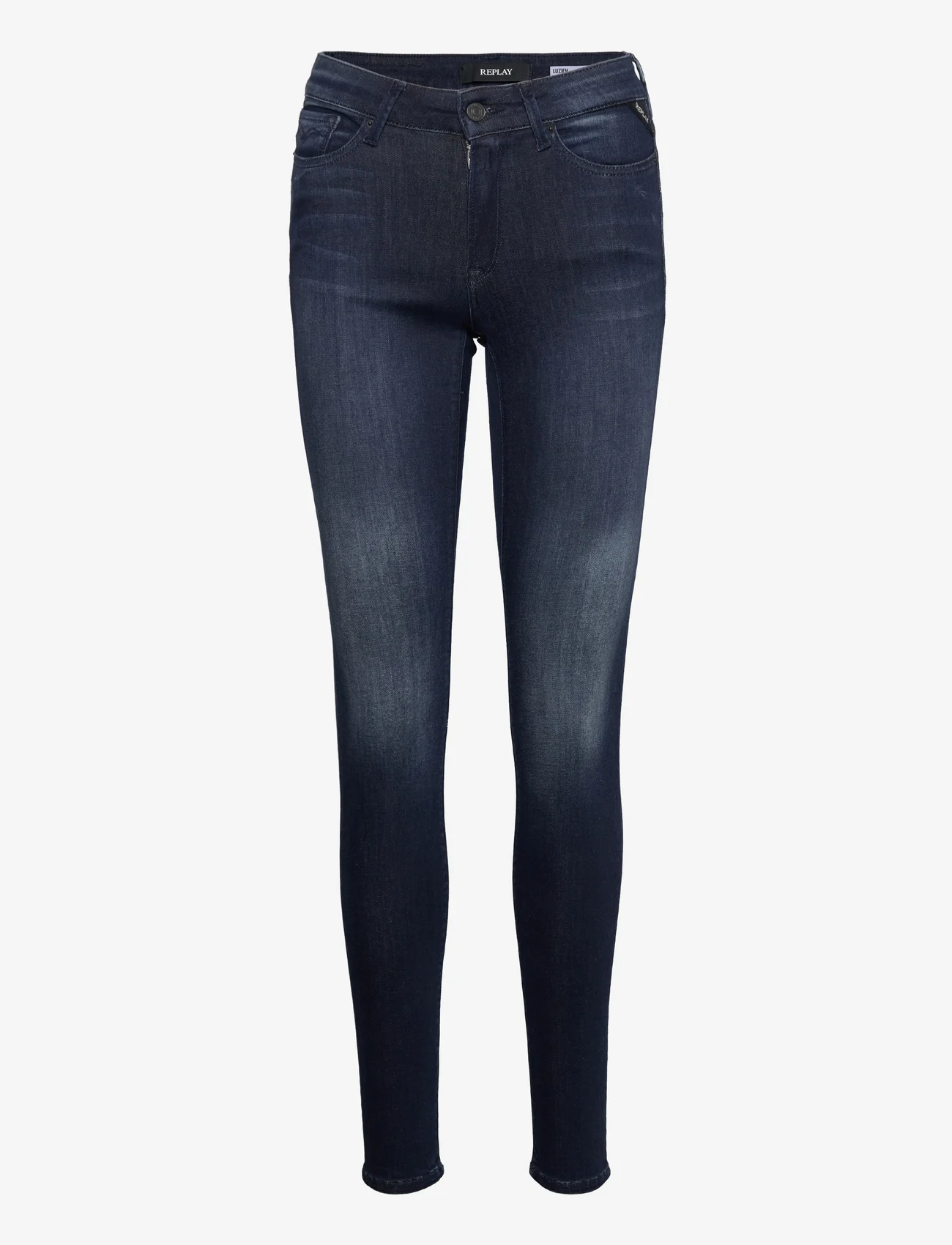 Replay - LUZIEN Trousers SKINNY HIGH WAIST 99 Denim - liibuvad teksad - blue - 0