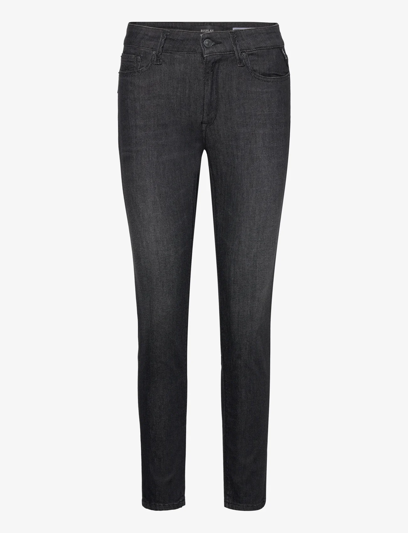 Replay - LUZIEN Trousers SKINNY HIGH WAIST 99 Denim - džinsa bikses ar šaurām starām - black - 0