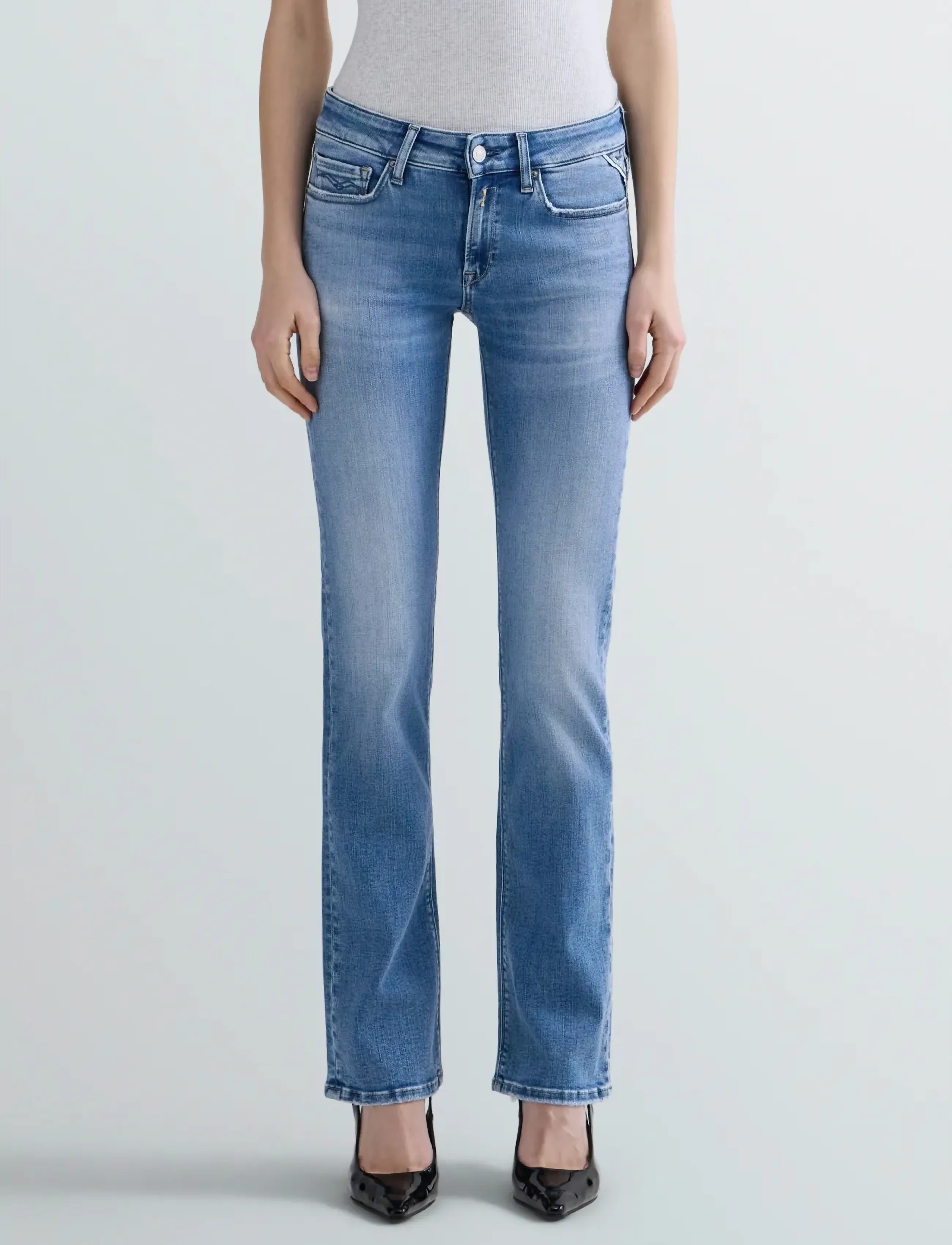 Replay - NEW LUZ BOOTCUT Trousers BOOTCUT - bootcut jeans - dark blue - 3