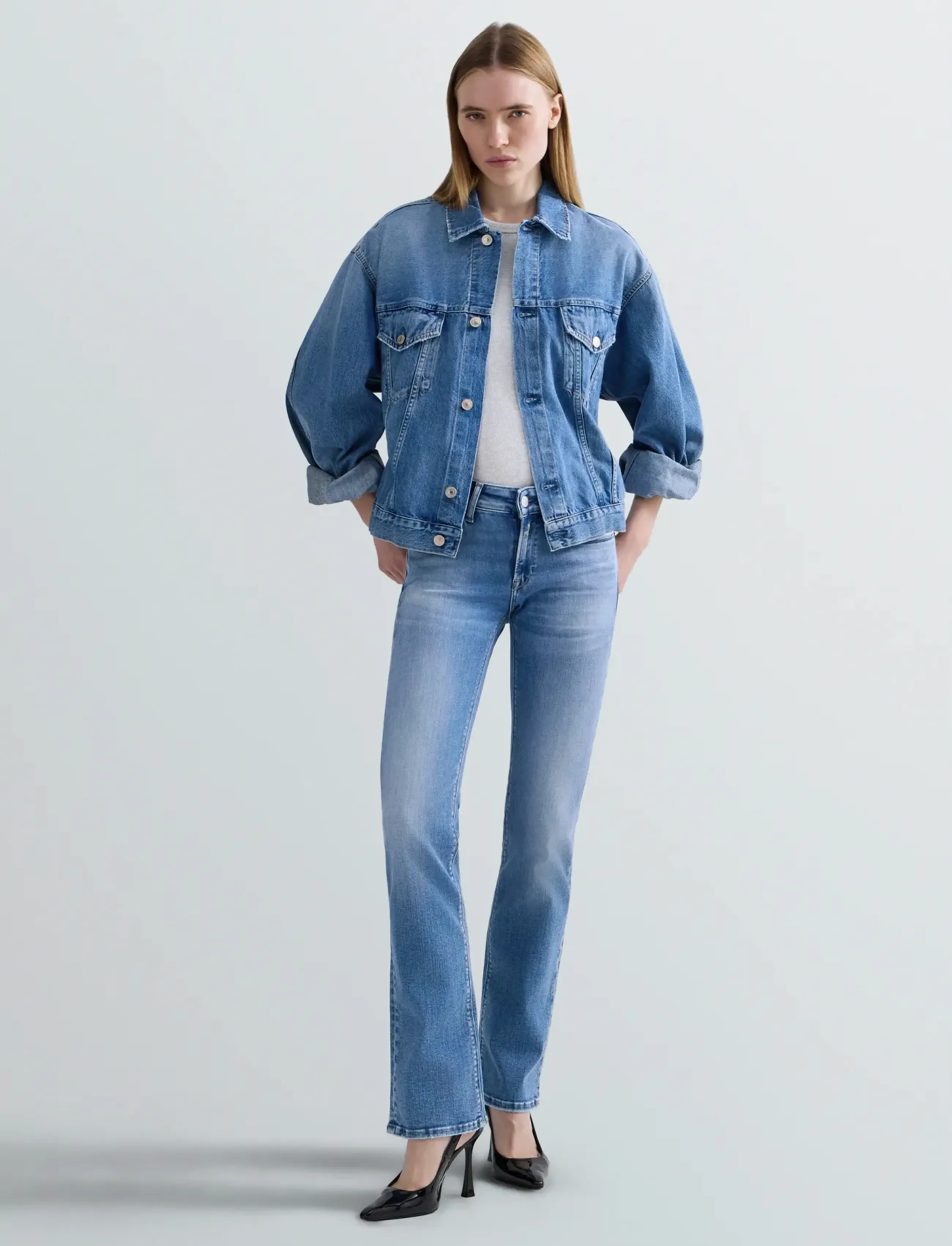 REPLAY New Luz Bootcut Trousers Bootcut bootcut & flared jeans dam – bild 7