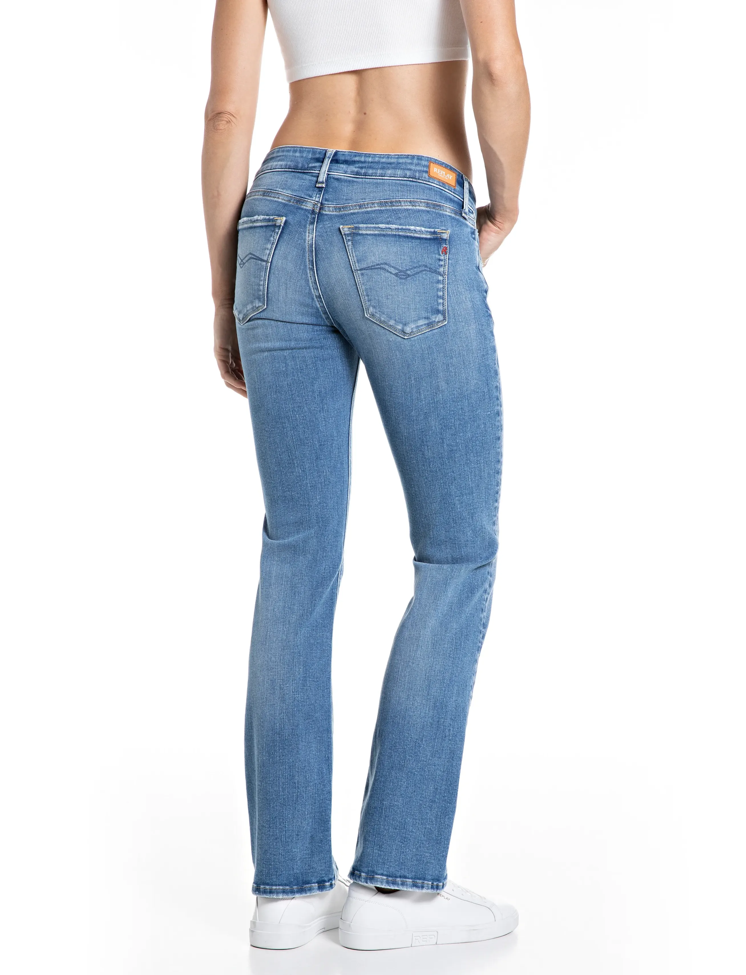 REPLAY New Luz Bootcut Trousers Bootcut bootcut & flared jeans dam – bild 9