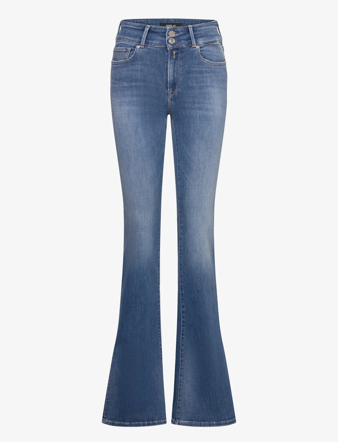 Replay - NEWLUZ FLARE Trousers FLARE - utsvängda jeans - blue - 0