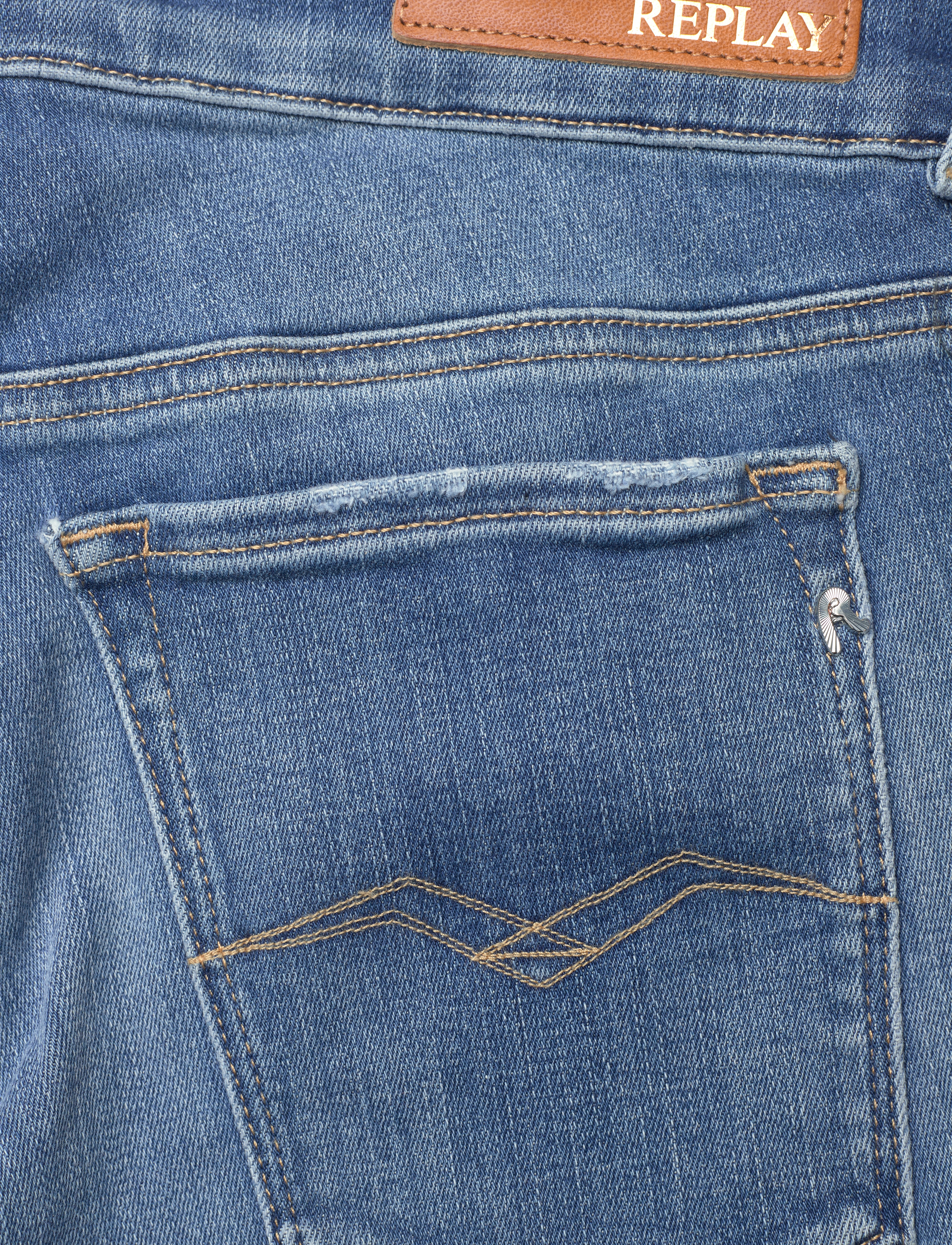 Replay - NEWLUZ FLARE Trousers FLARE - blue - 4