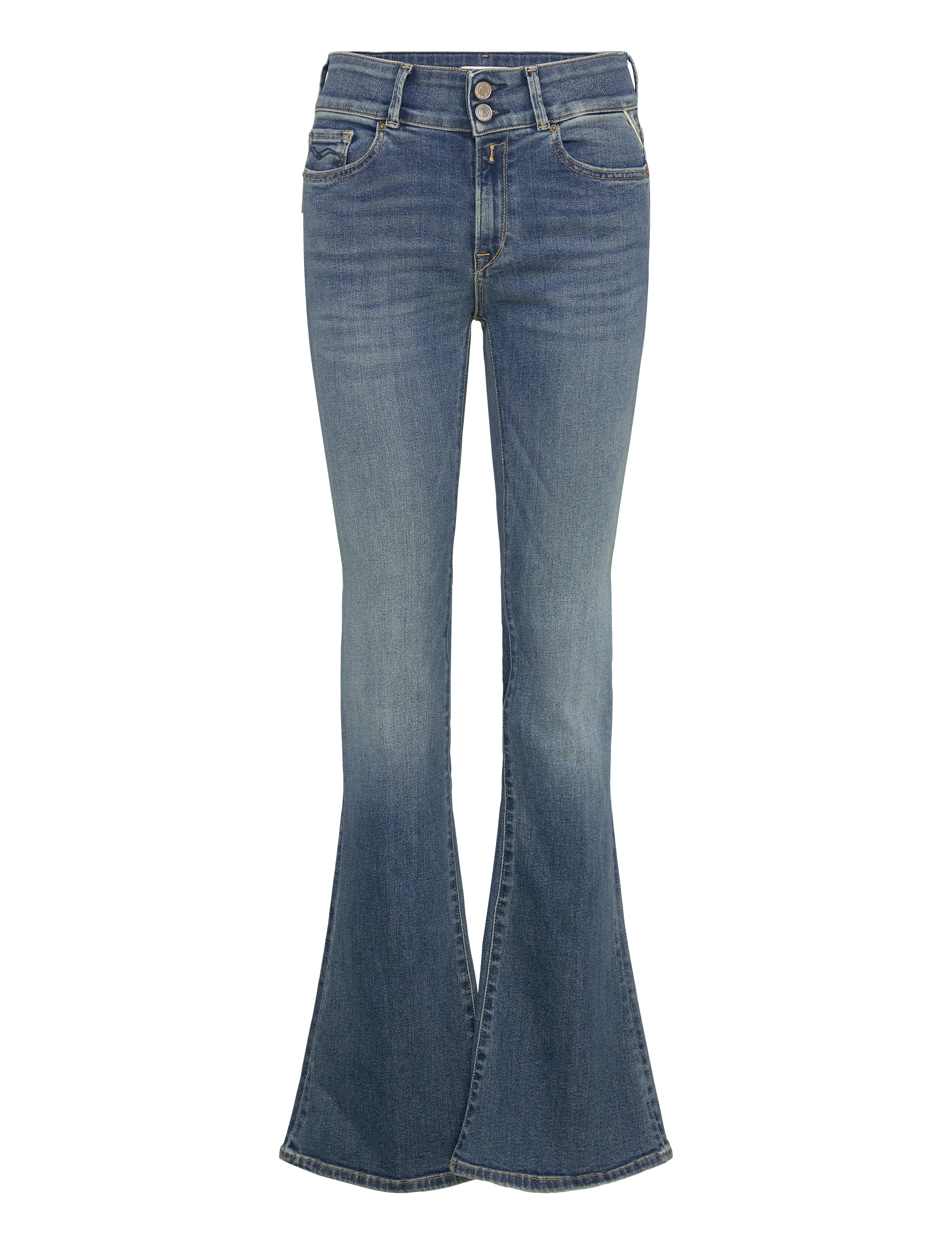 REPLAY Newluz Flare Hosen Flare Blau - 26x32 - Damen