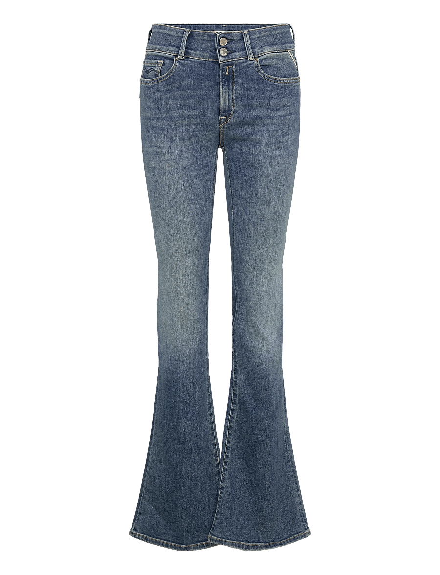 Replay - NEWLUZ FLARE FLARE DENIM Trousers - utsvängda jeans - blue - 1