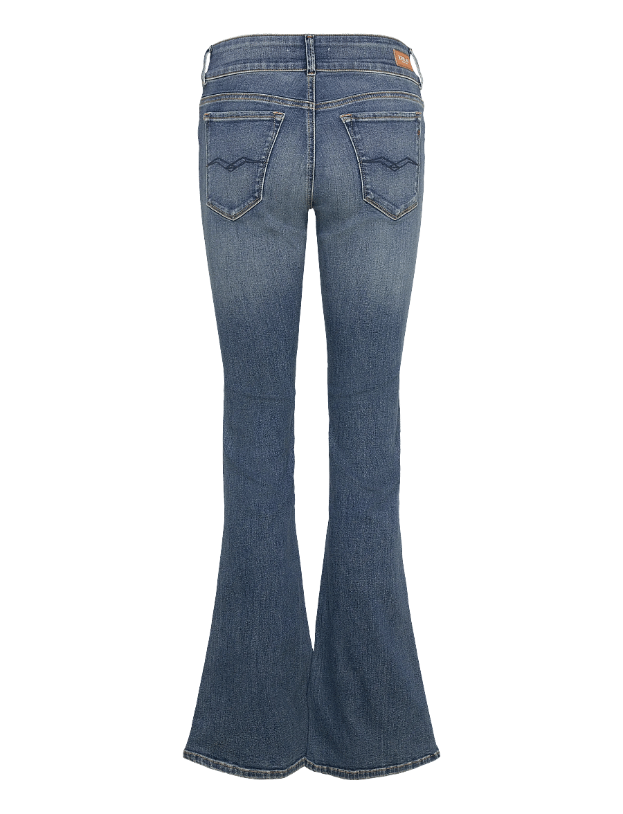 Replay - NEWLUZ FLARE FLARE DENIM Trousers - utsvängda jeans - blue - 2