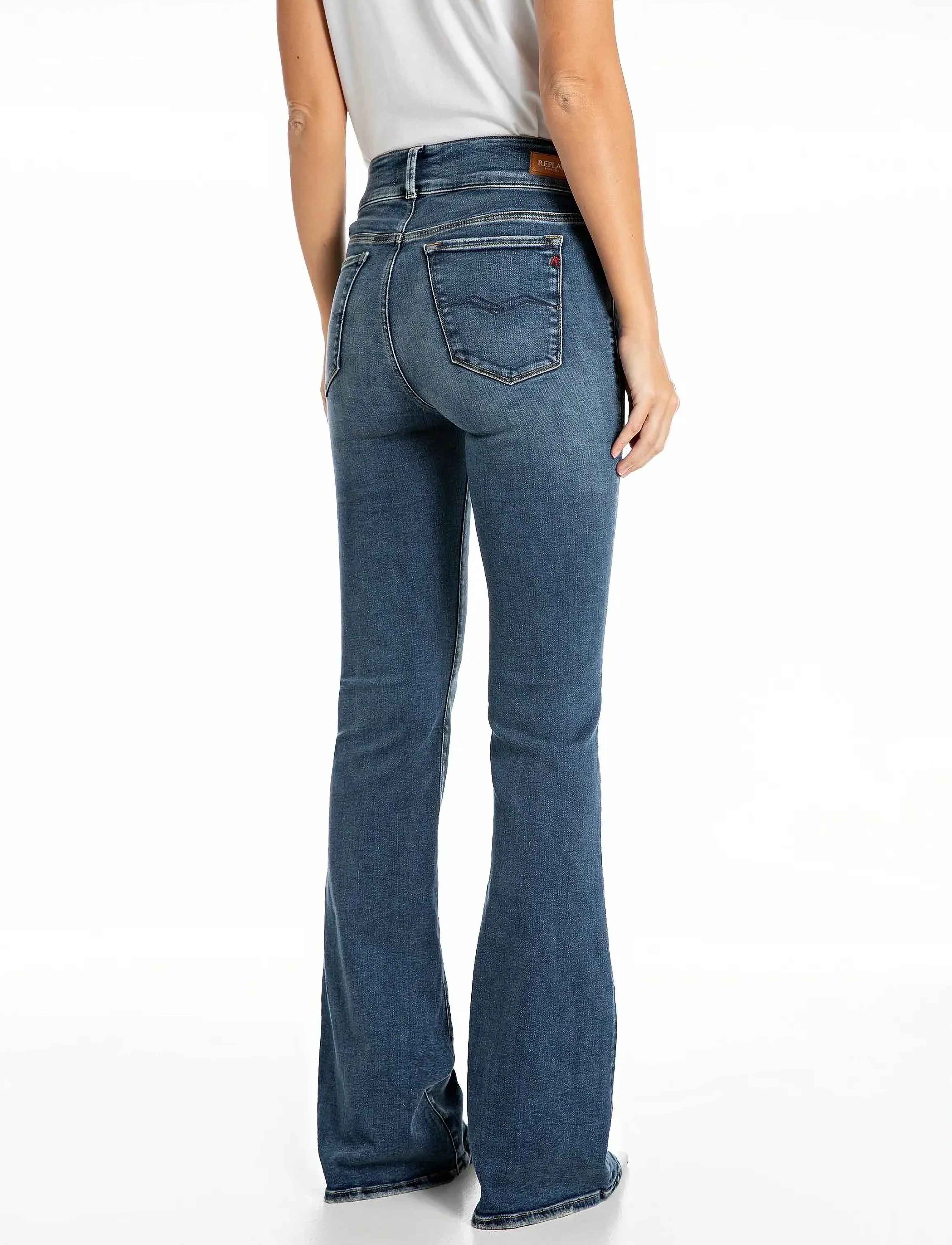 Replay - NEWLUZ FLARE Trousers FLARE - blue - 3