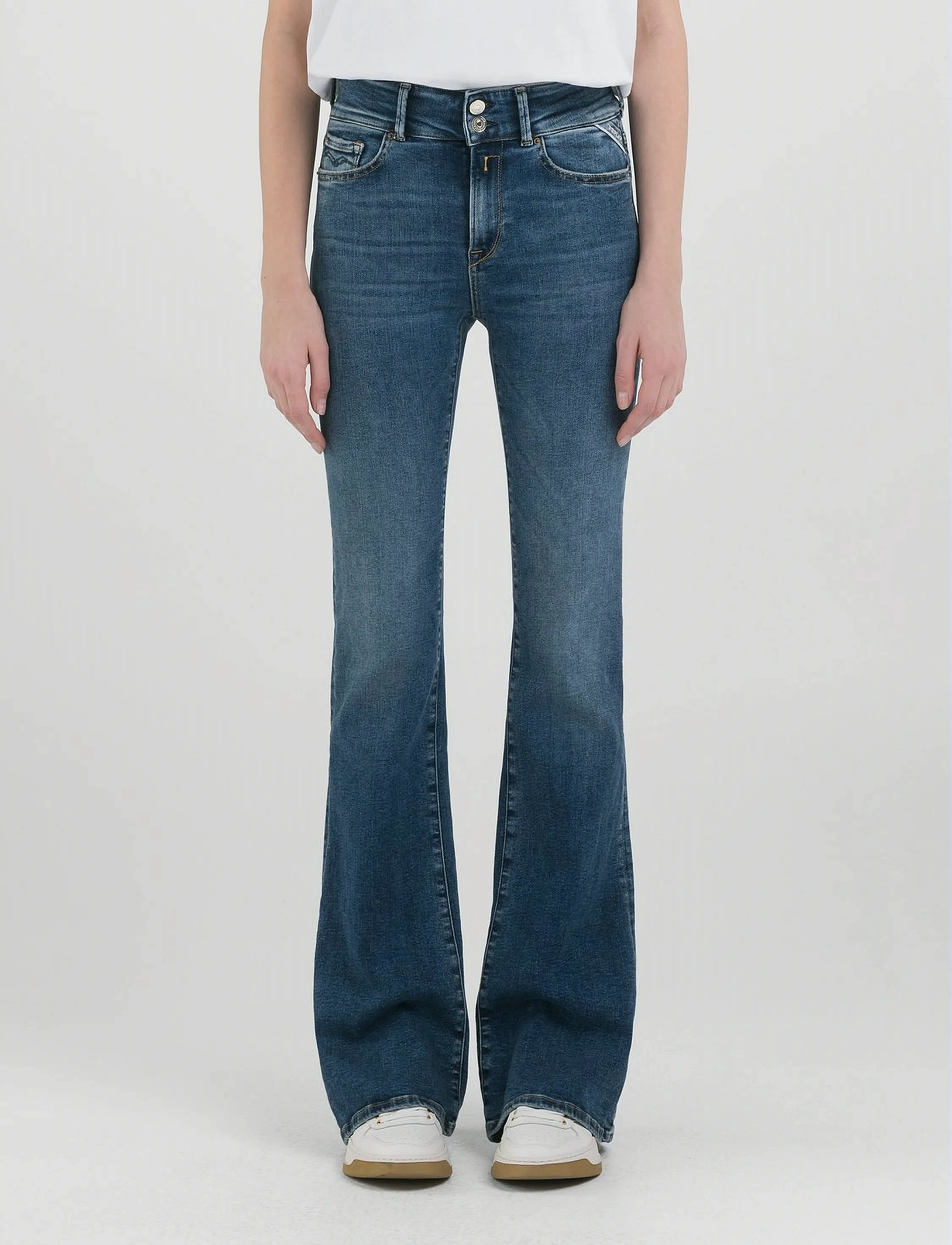 REPLAY Newluz Flare Flare Denim Trousers byxor dam – bild 6