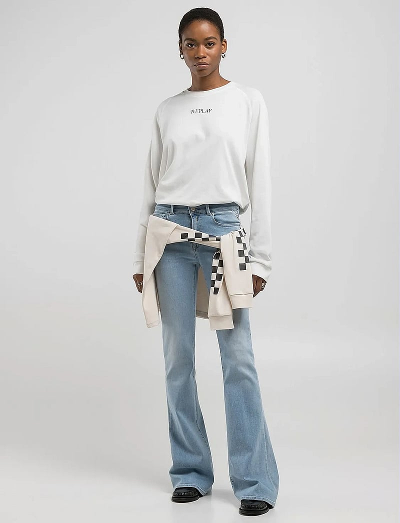 Replay - NEWLUZ FLARE Trousers FLARE - dzwony dżinsy - blue - 5