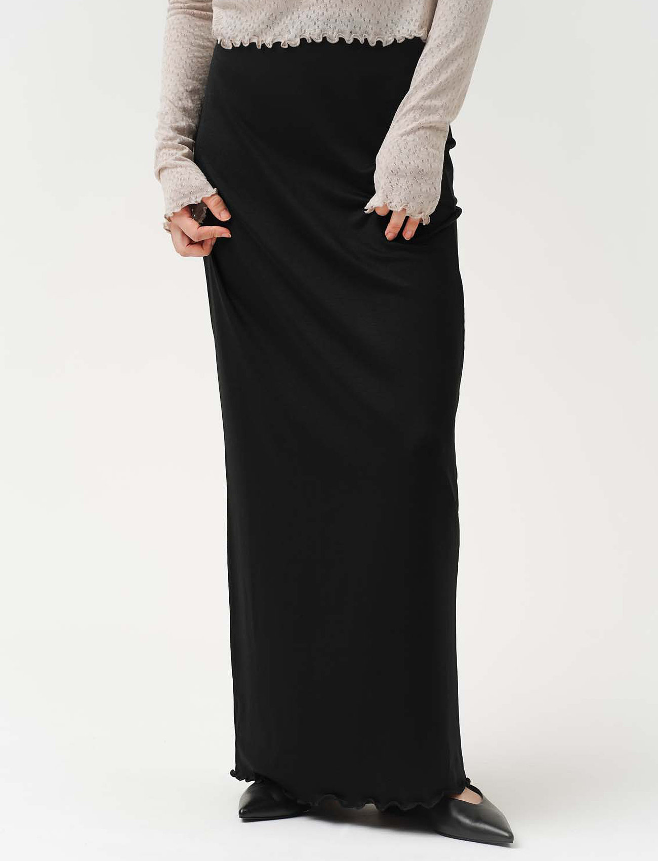 Residus Mae Maxi Skirt - Black - XS