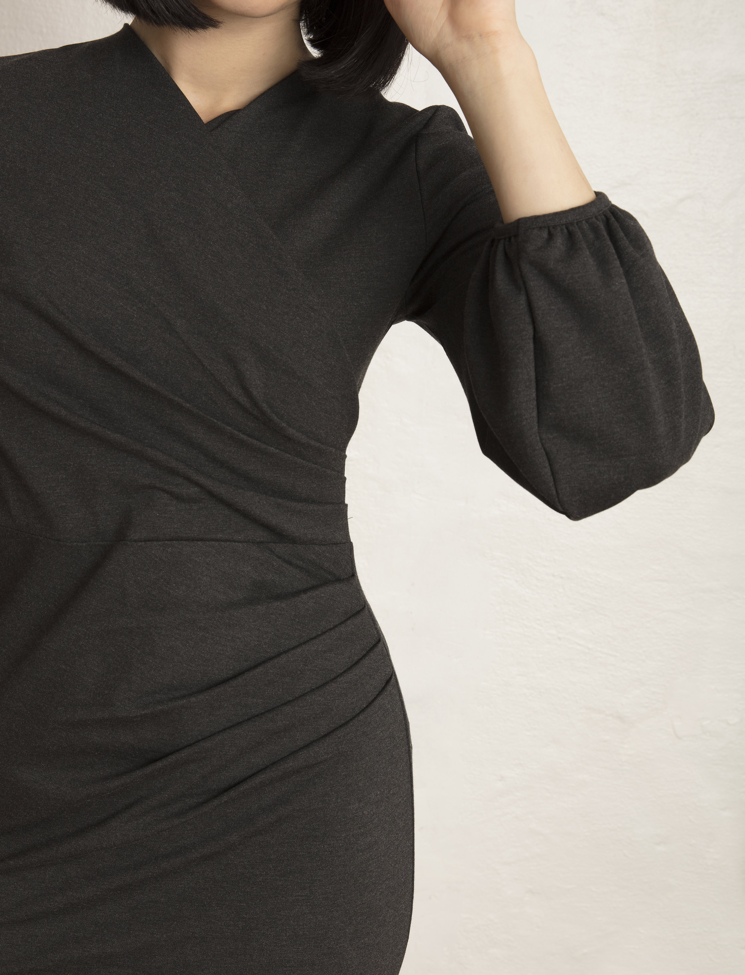 Residus - Milou Dress - dark grey melange - 5