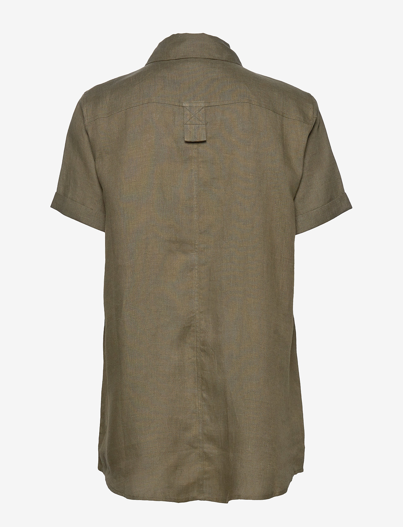 Residus - PINE LINEN SHIRT - dark pine - 1