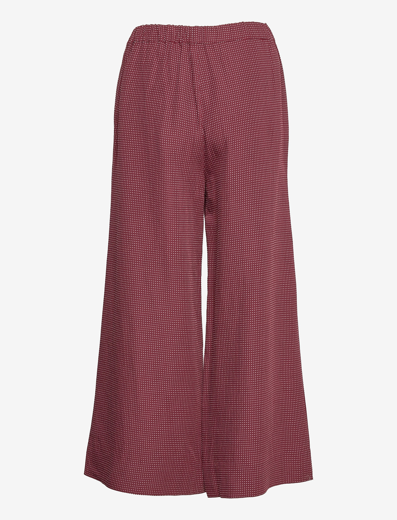 Residus - Rain Sashiko Pants - wide leg trousers - copper red - 1