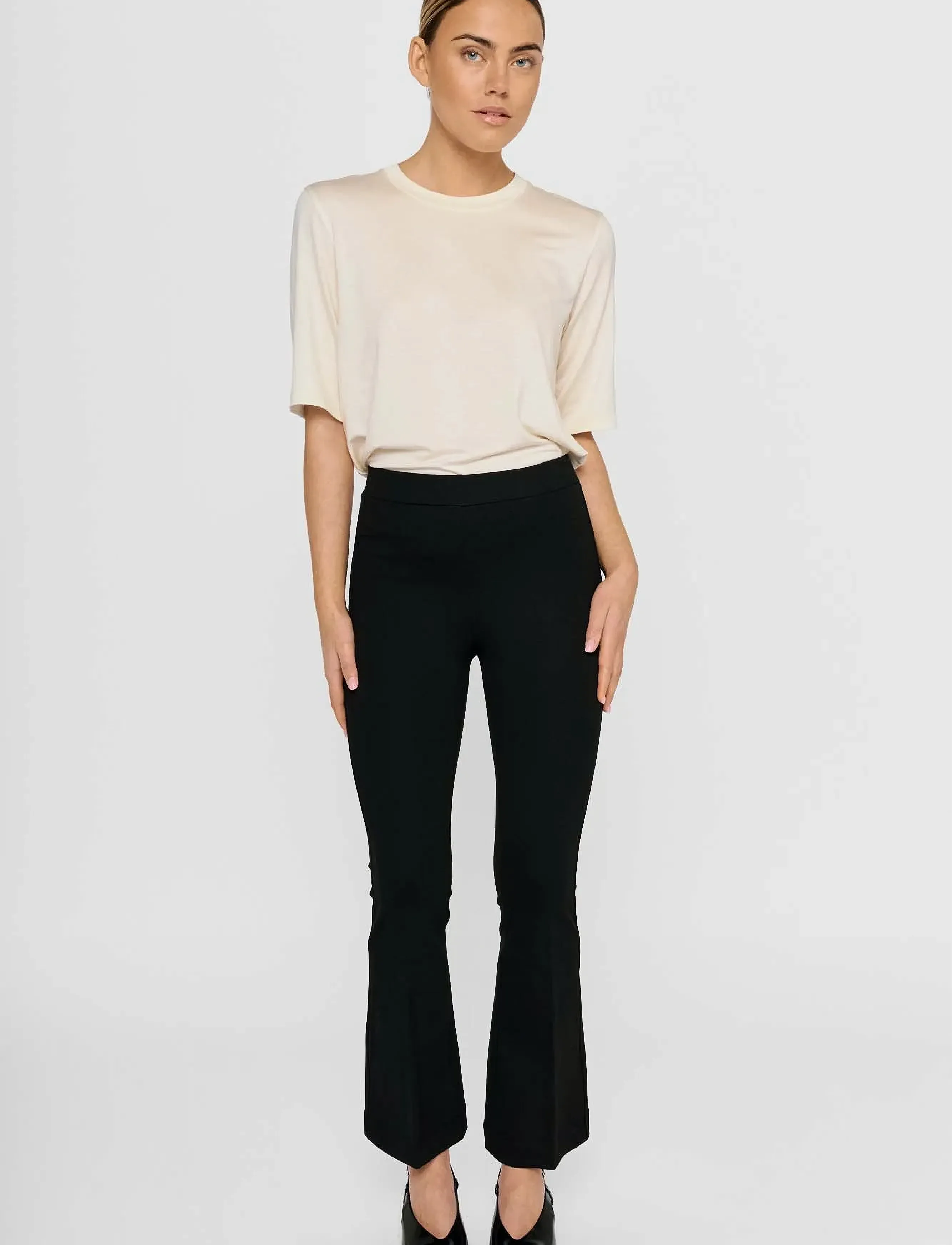 Residus Lana Flare Pant, XL, Black, Bukser > Flared, Dame