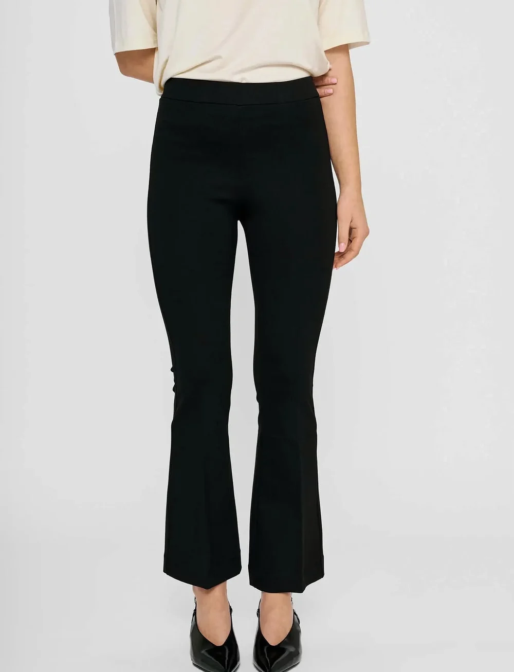Residus - LANA FLARE PANT - flare bukser - black - 3