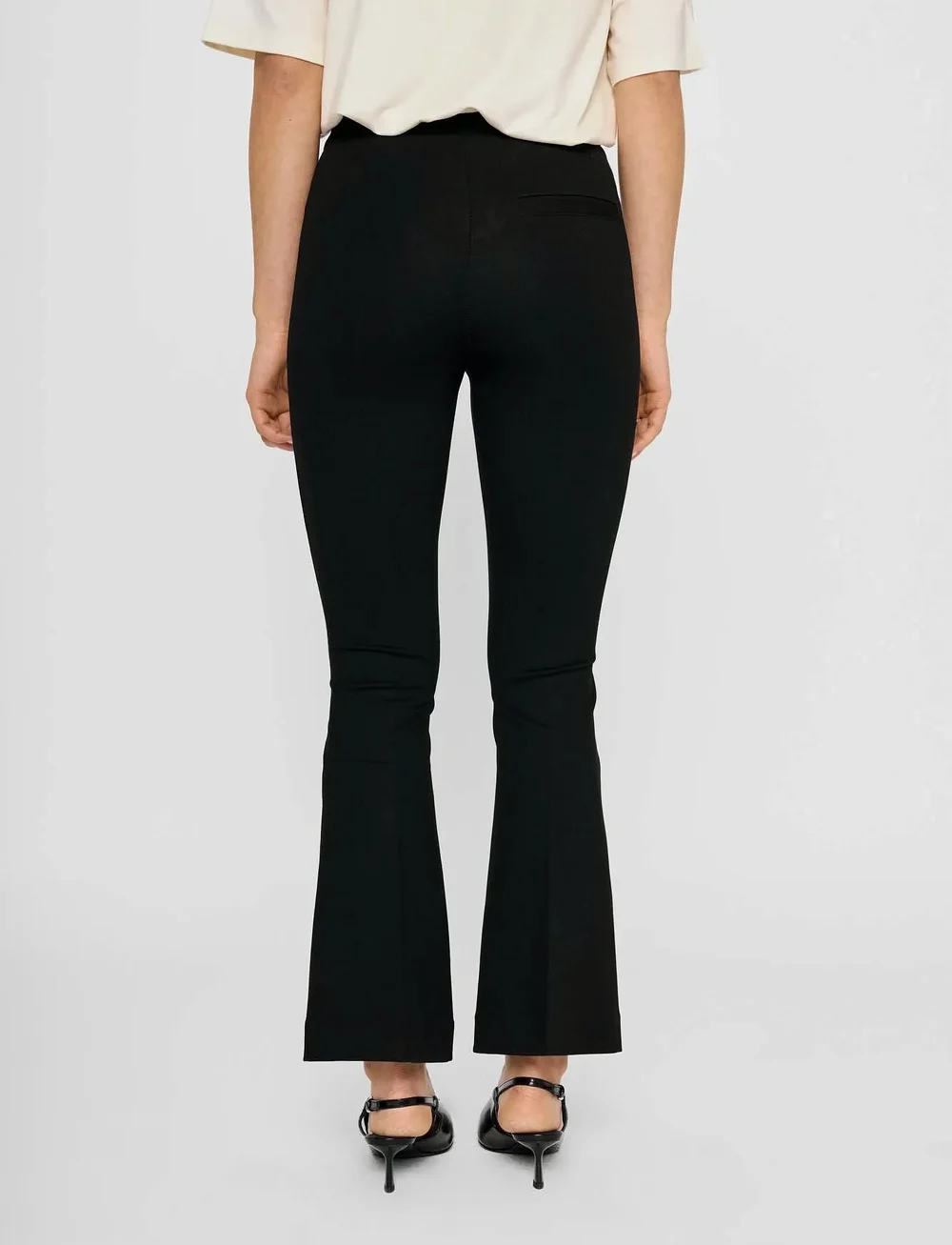 Residus - LANA FLARE PANT - flare bukser - black - 4