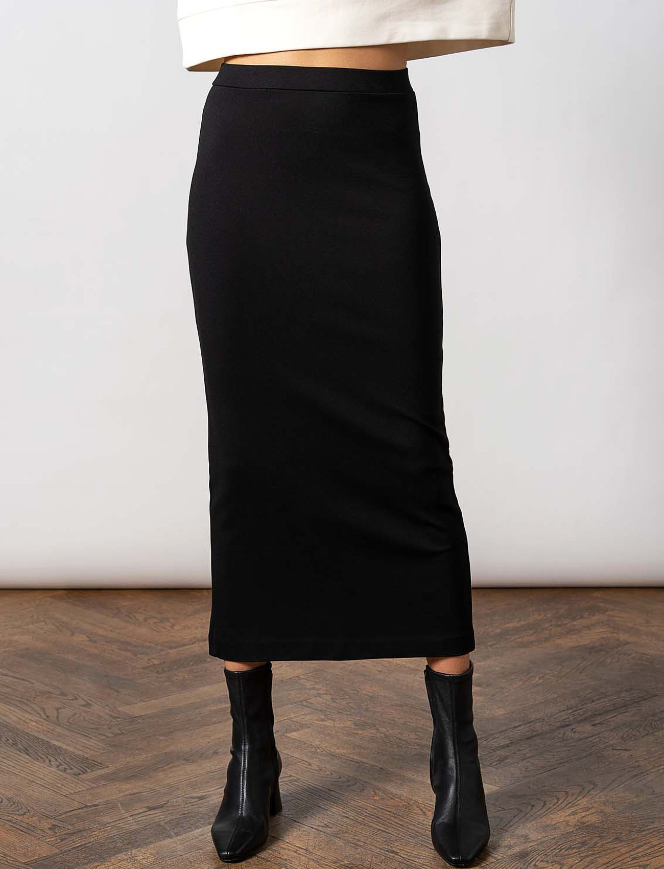 Residus - LALA SKIRT - midi kjolar - black - 0