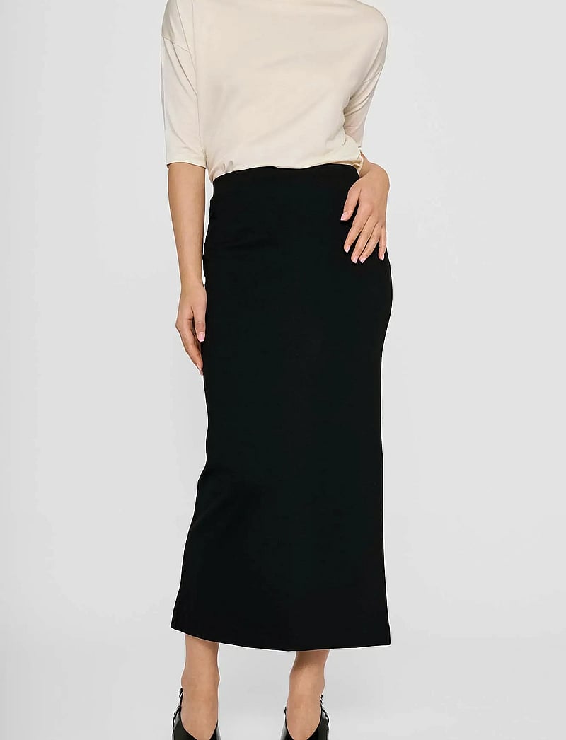 Residus - LALA SKIRT - midi kjolar - black - 0