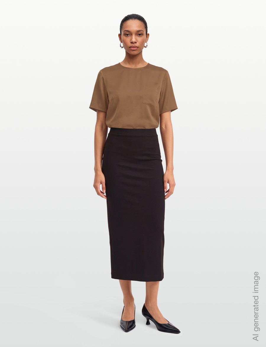 Residus - LALA SKIRT - midi röcke - ganache - 0