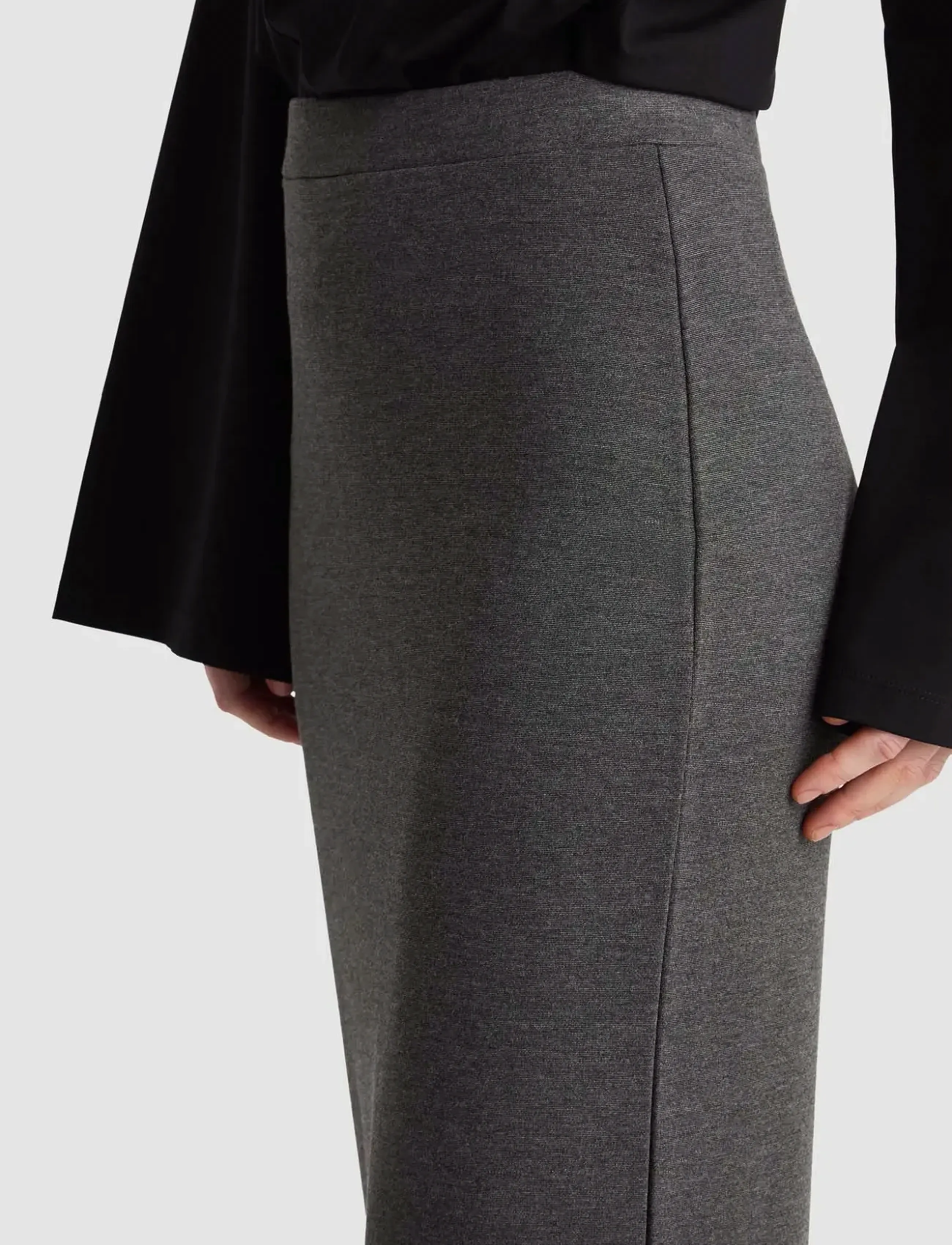 Residus - LALA SKIRT - midi nederdele - graphite melange - 4