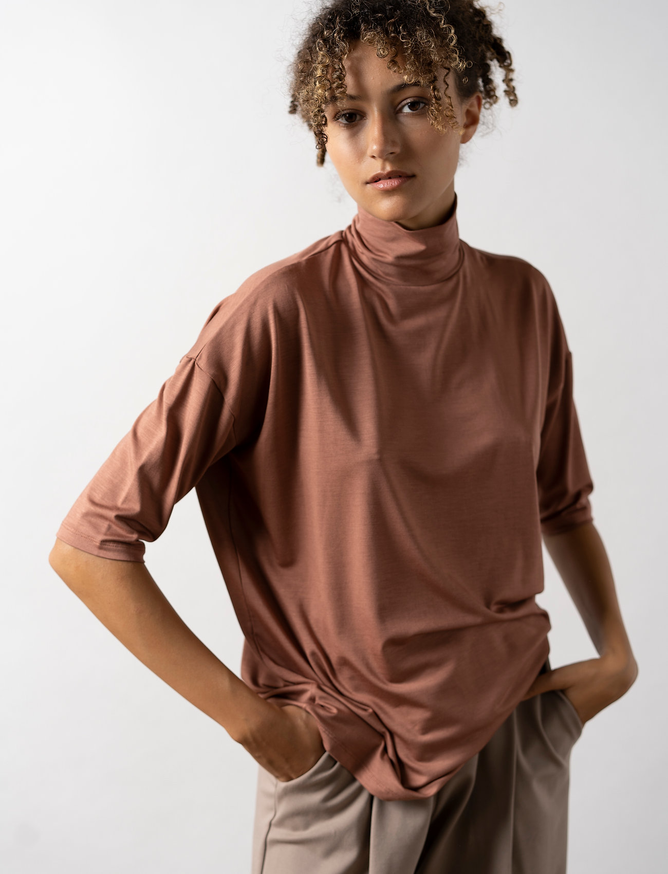 Residus - TOMASINE TURTLENECK - russet - 3