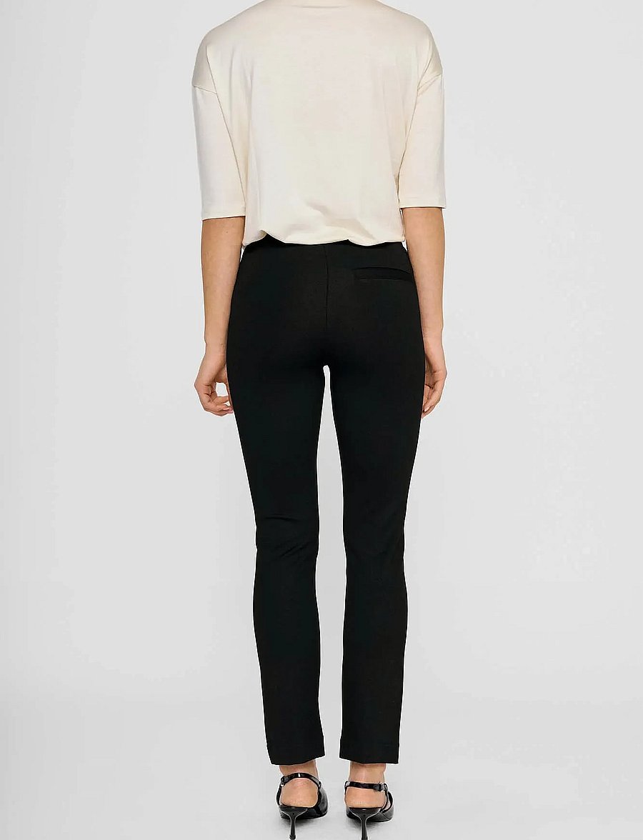 Residus - LOU STRAIGHT PANT - slim-fit hosen - black - 3