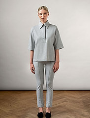 Residus - LOU STRAIGHT PANT - slim fit trousers - grey - 3